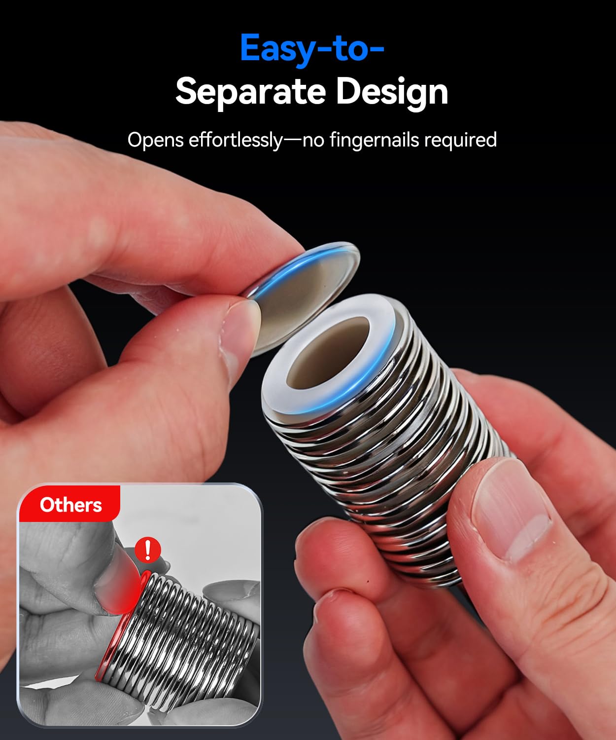 PHIXBEAR Ultrathin 1.18" Strong Neodymium Disc Magnets with Double-Sided Tape Made of 3M, 10 Pack Rare Earth Magnets for Refrigerator, DIY, Crafts, Kitchen & Office