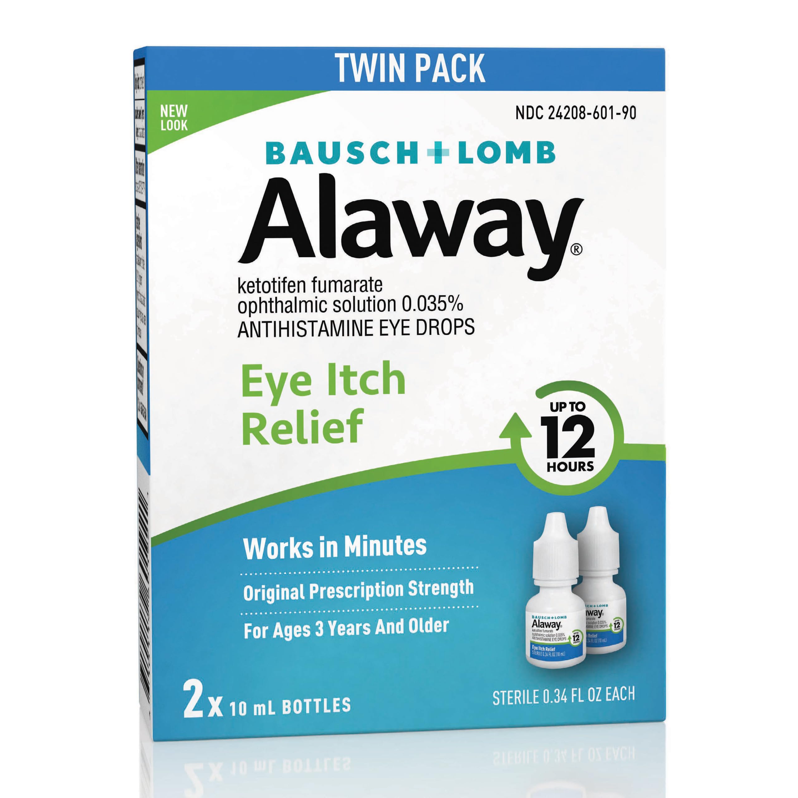 Alaway Allergy Eye Itch Relief Drops 10mL Twin Pack