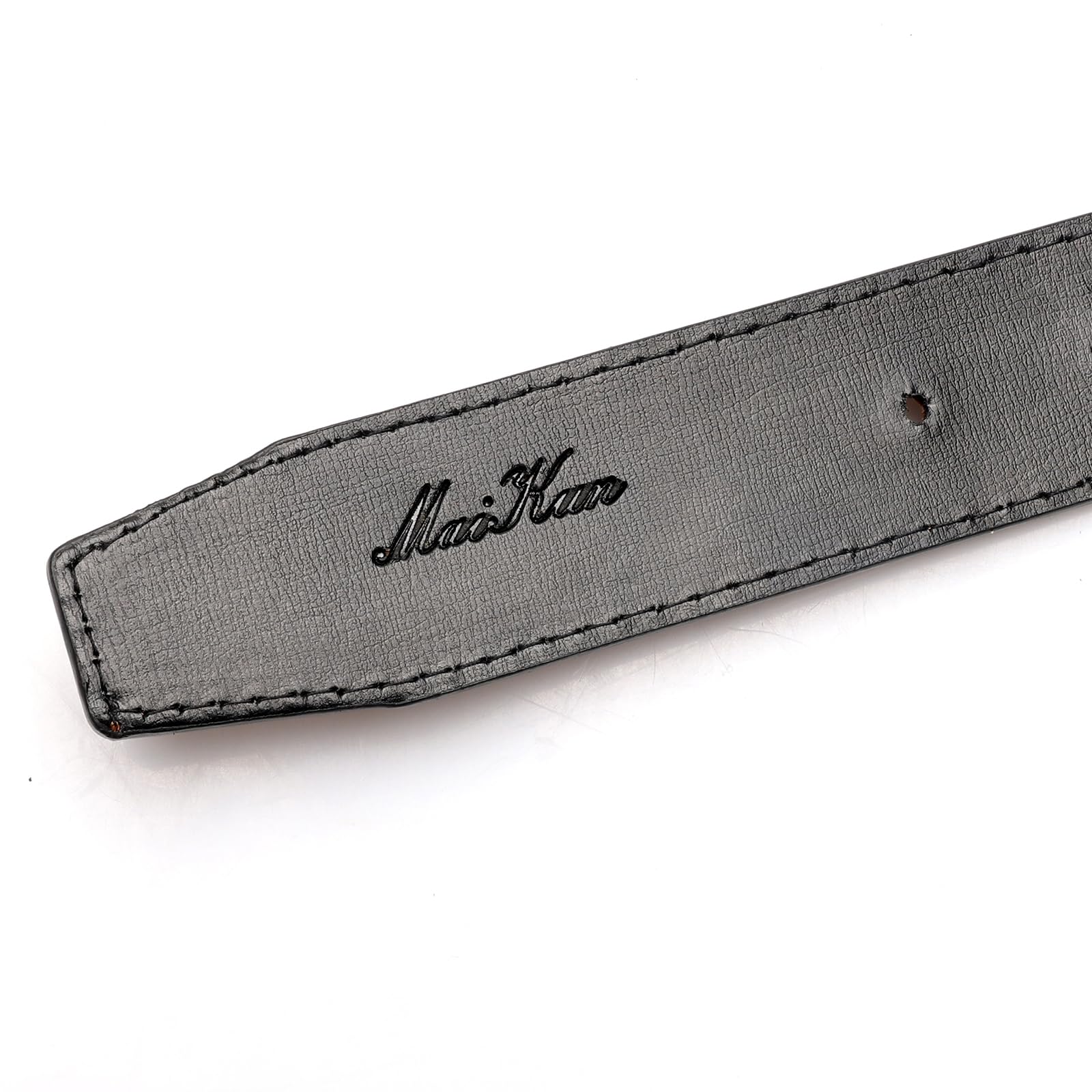 maikun Reversible Belt for Men, Waist Belt for Men, Ratchet Belt for Men, Brown,45''Long, Fit for waist size 35-38''
