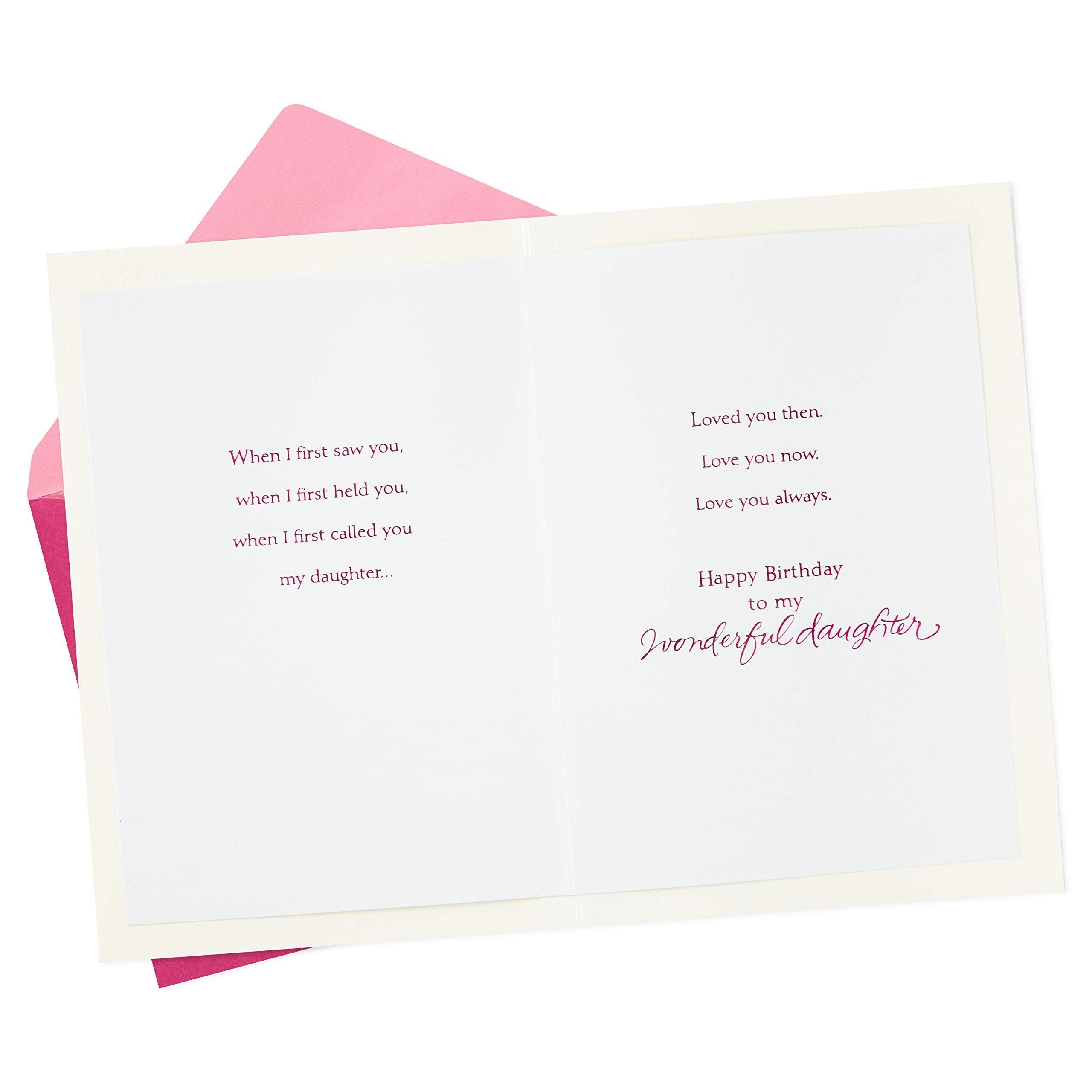 Hallmark Birthday Card for Daughter (Heart Cutout)