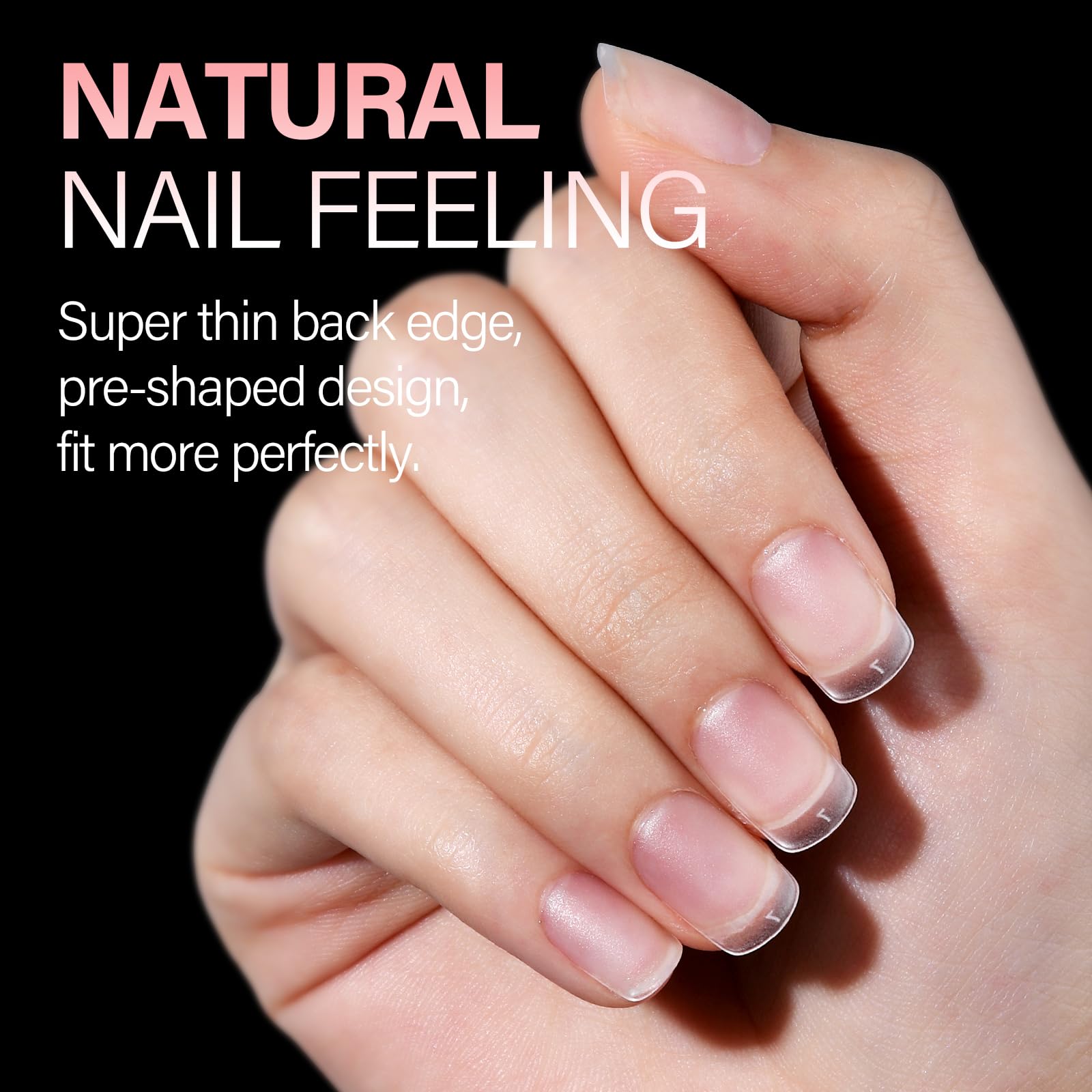 AILLSA Extra Short Square Nail Tips 450PCS Full cover Clear Nail Tips Matte No Need Files Upgraded Gel x Press on False Nail Tips for Nail Extension Fake Nail Tips Manicure 15 Sizes