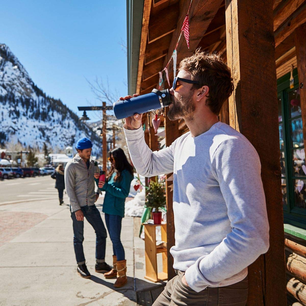 Hydro Flask 20 oz Wide Mouth Bottle with Flex Sip Lid Pacific
