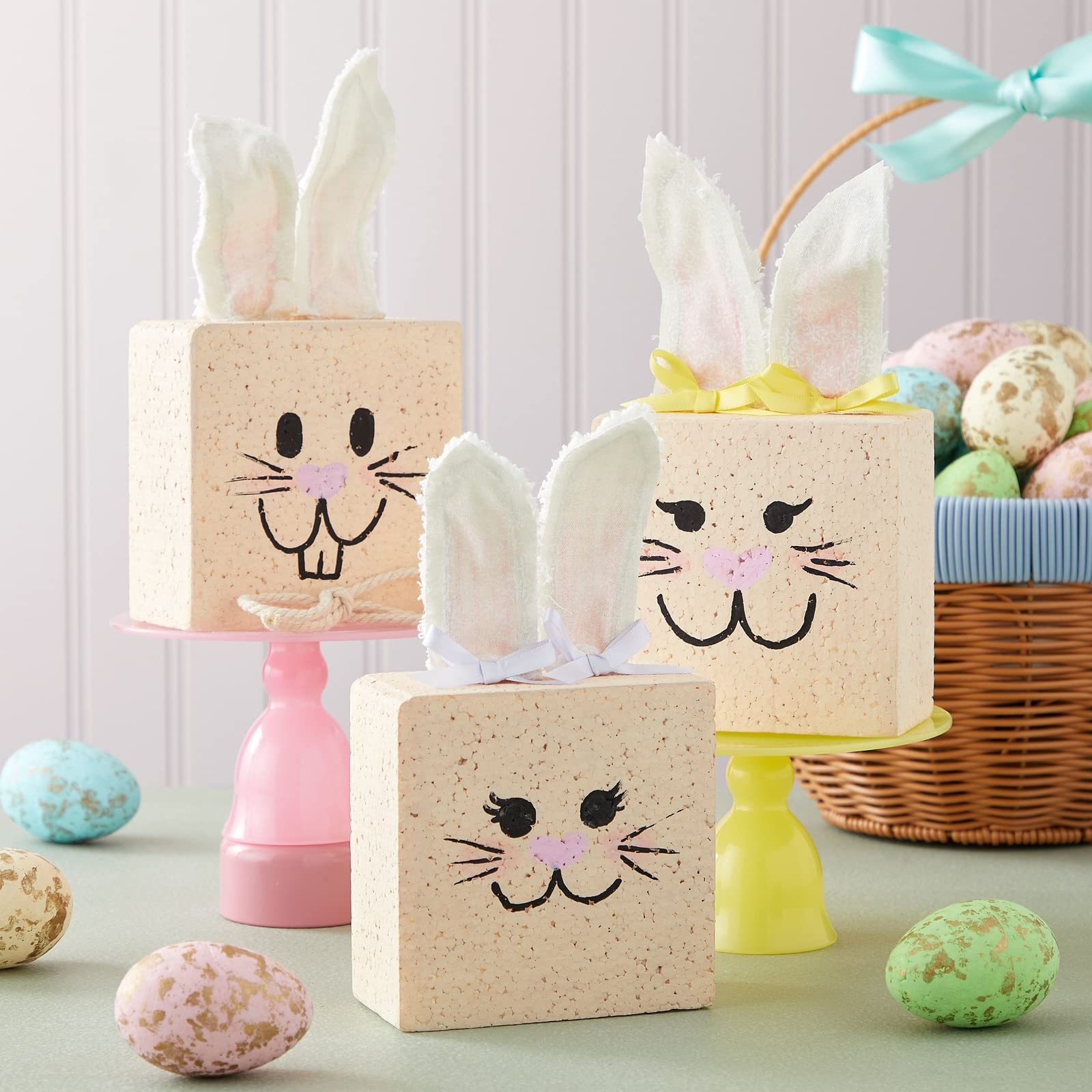 Juvale 20 Pack Foam Blocks for Crafts - White Polystyrene Craft Foam Blocks for Floral Arrangements, and Art Supplies (4 x 4 x 2 in)