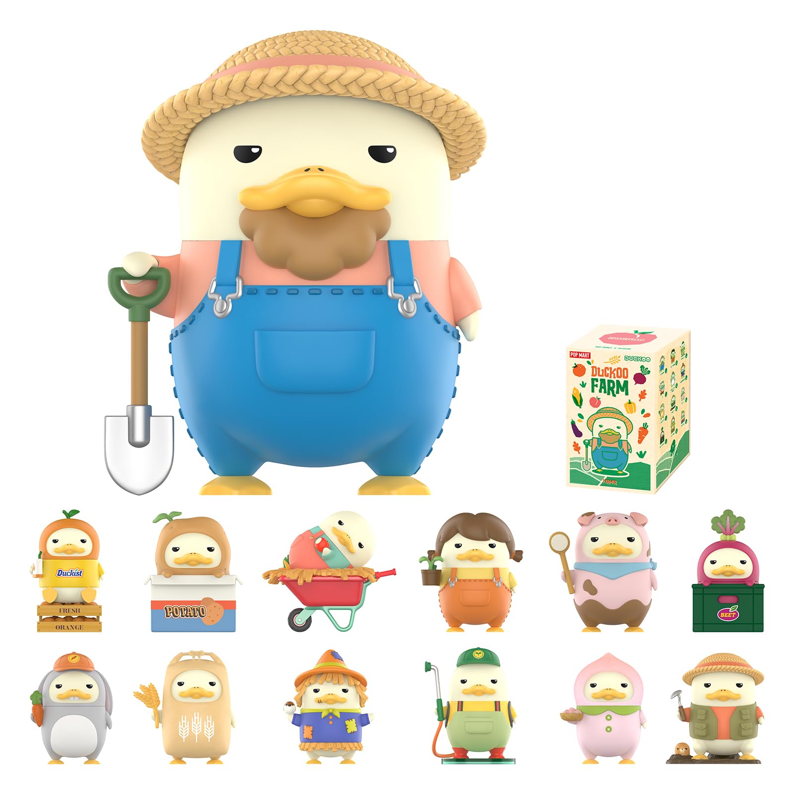 POP MART DUCKOO Farm Blind Box Figures, Random Design Box Toys for Modern Home Decor, Collectible Toy Set for Desk Accessories 1PC
