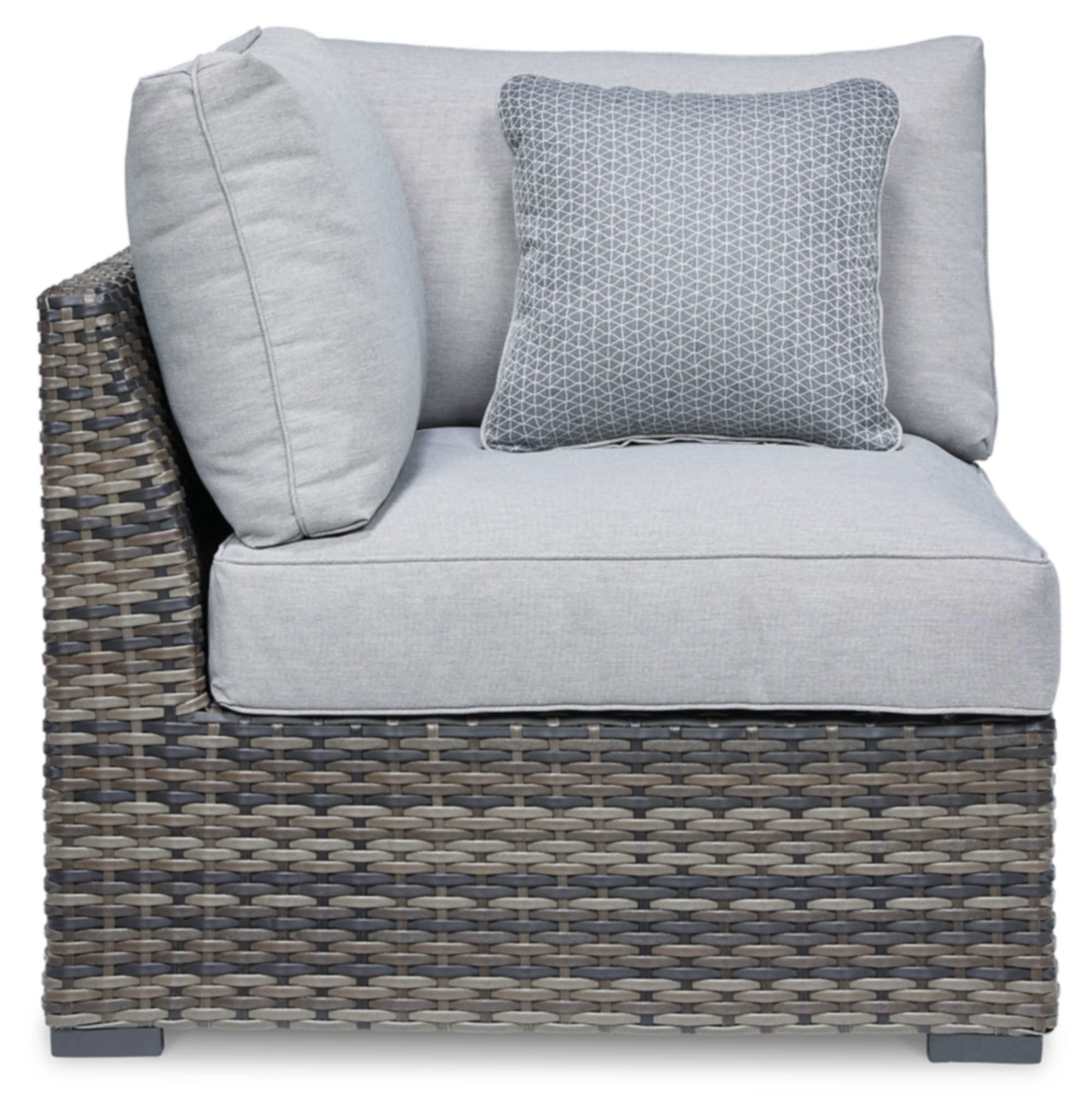 Signature Design by Ashley Harbor Court Corner Cushion, 2 Count, Dark Brown & Light Gray