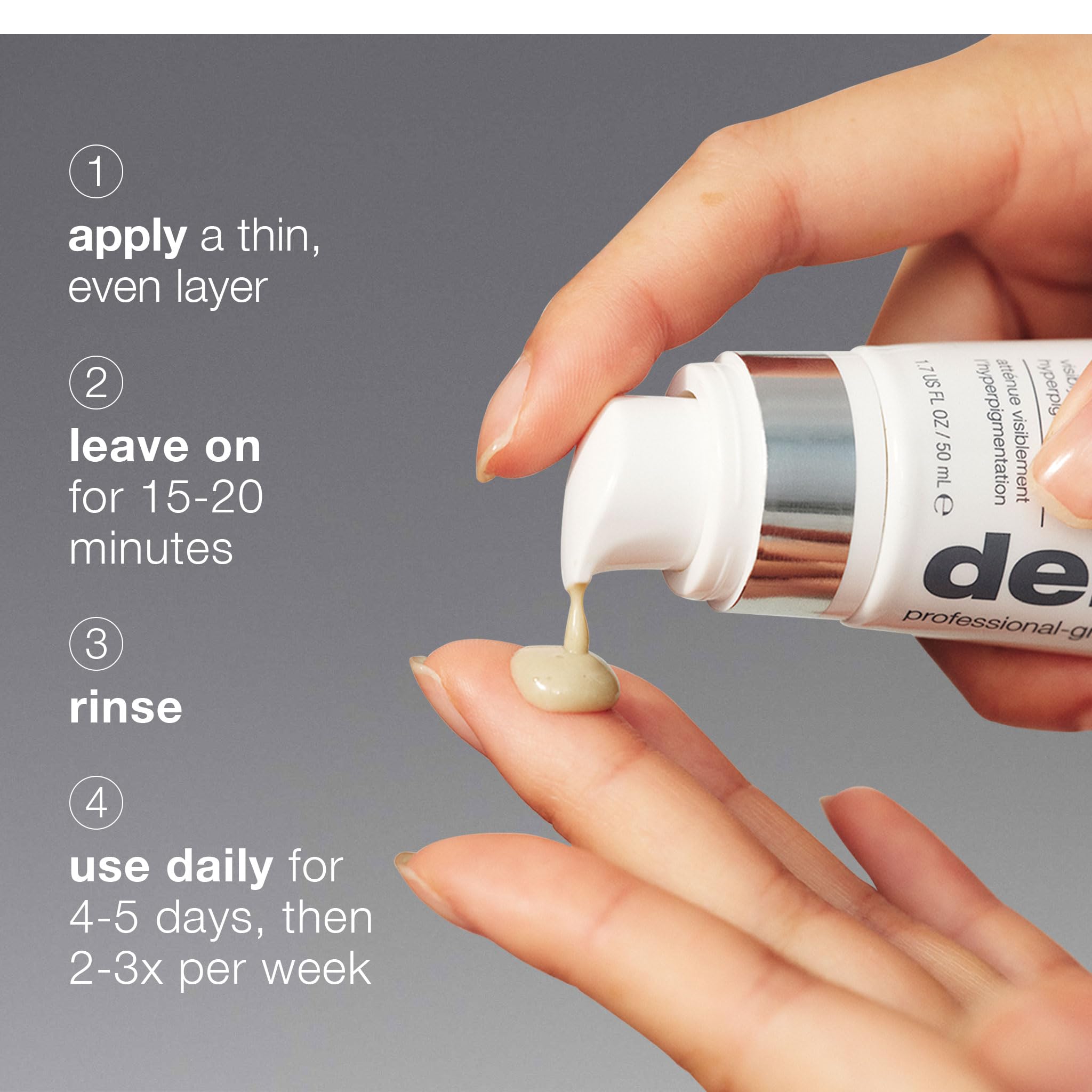 Dermalogica PowerBright Dark Spot Face Peel, Exfoliating Facial Peel with 12% AHA PHA, Improve Dark Spot and Hyperpigmentation for All Skin Types