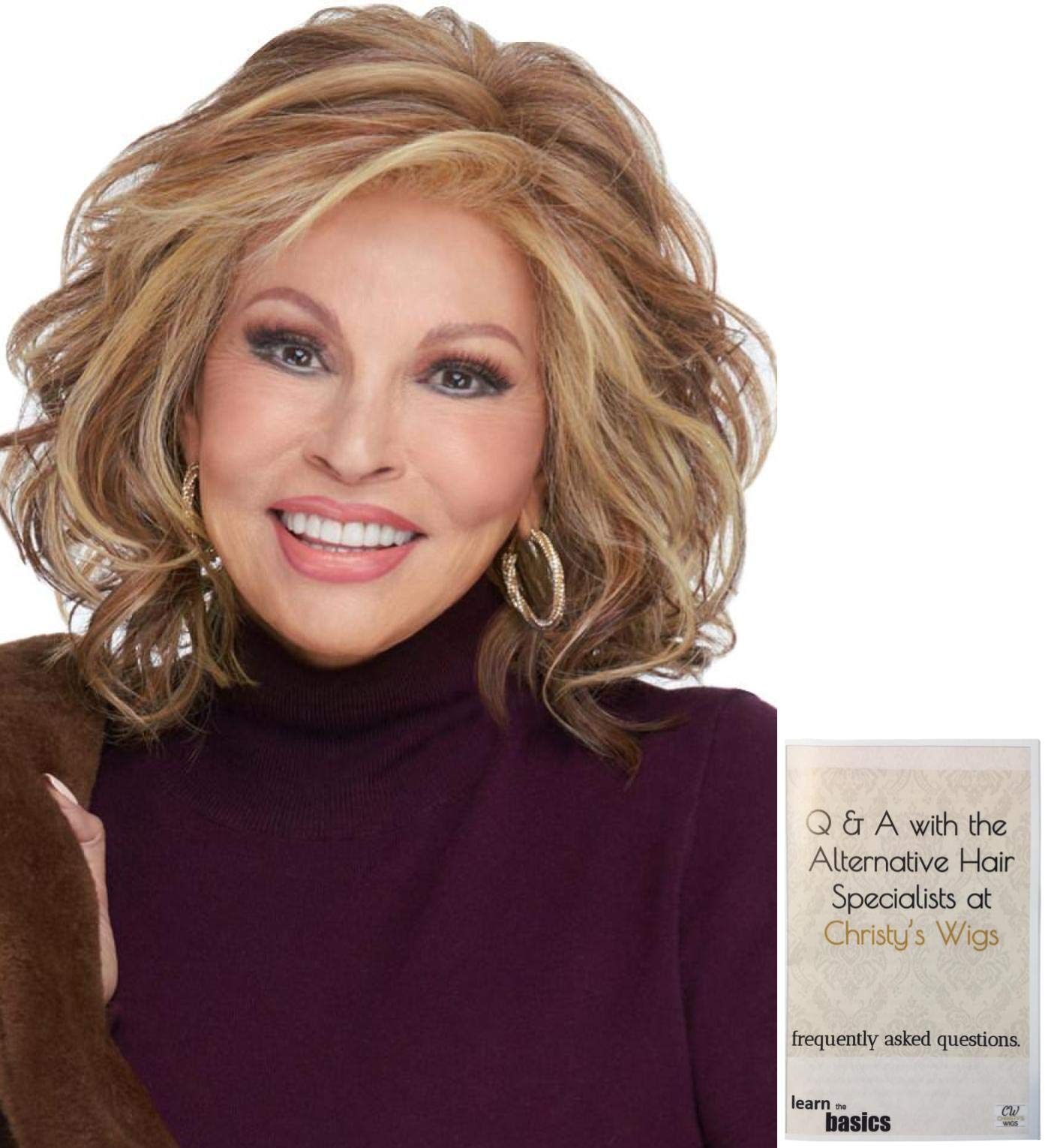 Bundle - 2 Items: Editor’s Pick Elite Wig by Raquel Welch (item#1), Christy's Wigs Q & A Booklet (item#2) - Color: SS1422