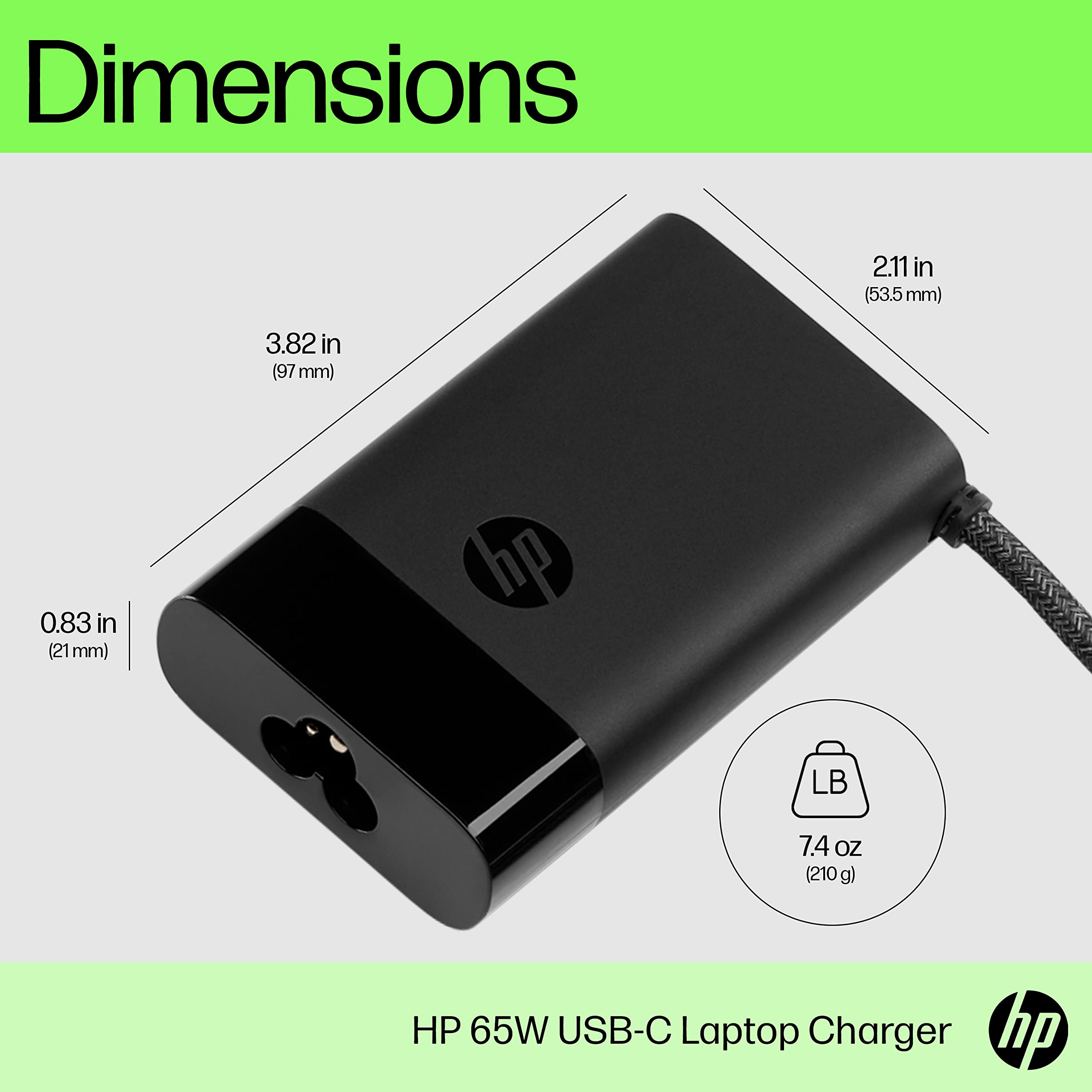 HP 65W USB-C Laptop Charger