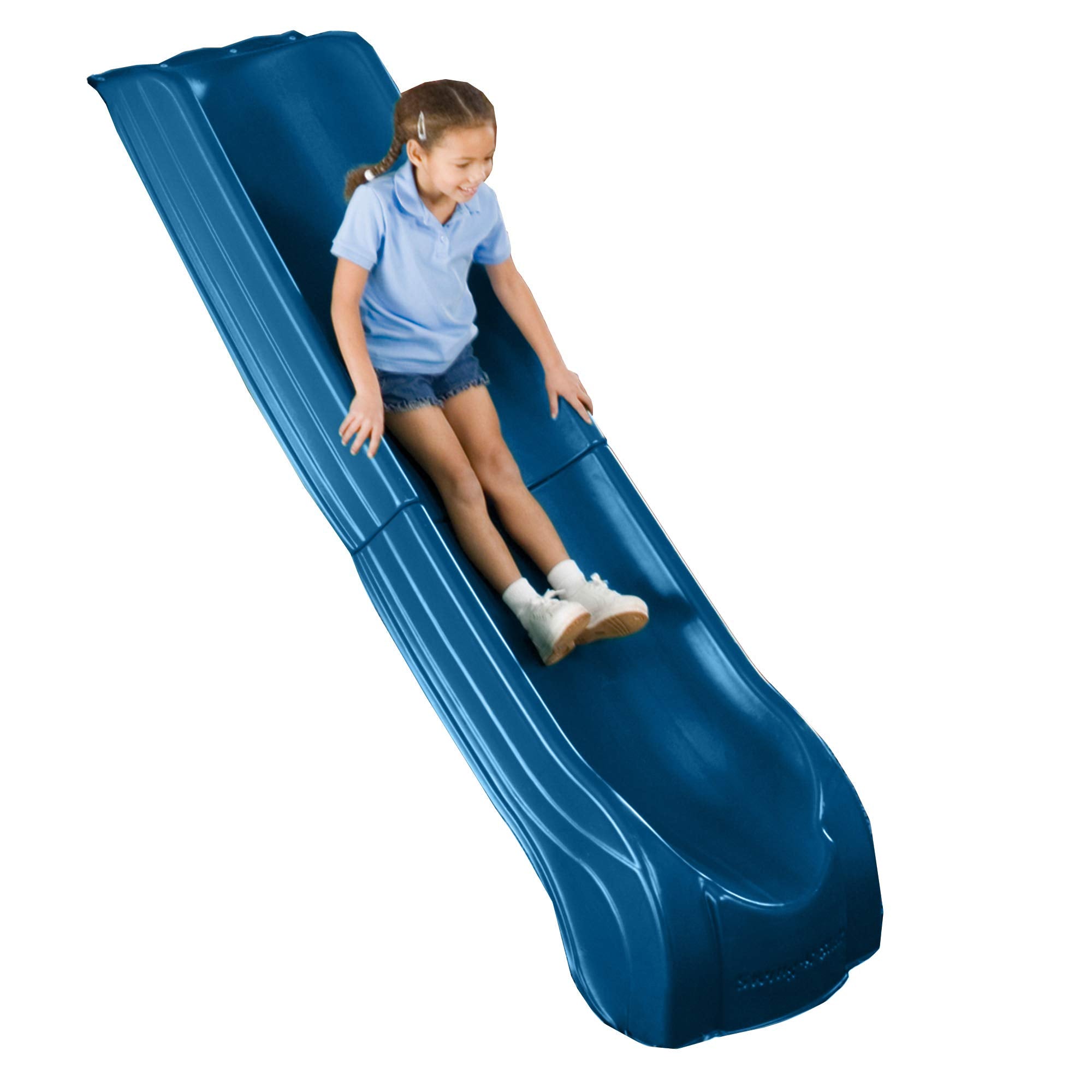Swing'n'Slide NE 4701 Summit Slide 2Piece Plastic Scoop Slide for 4' Decks, Blue
