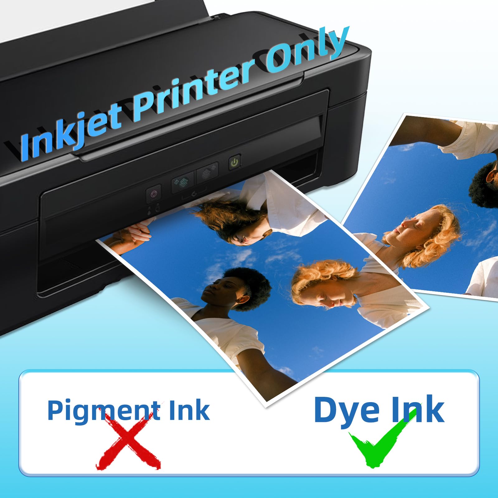 Uinkit Inkjet Transparency Film 50 Sheets 8.5x11 OHP Overhead Projector Film for DIY Crafting 100% Clear Transparency Paper For Inkjet Printer