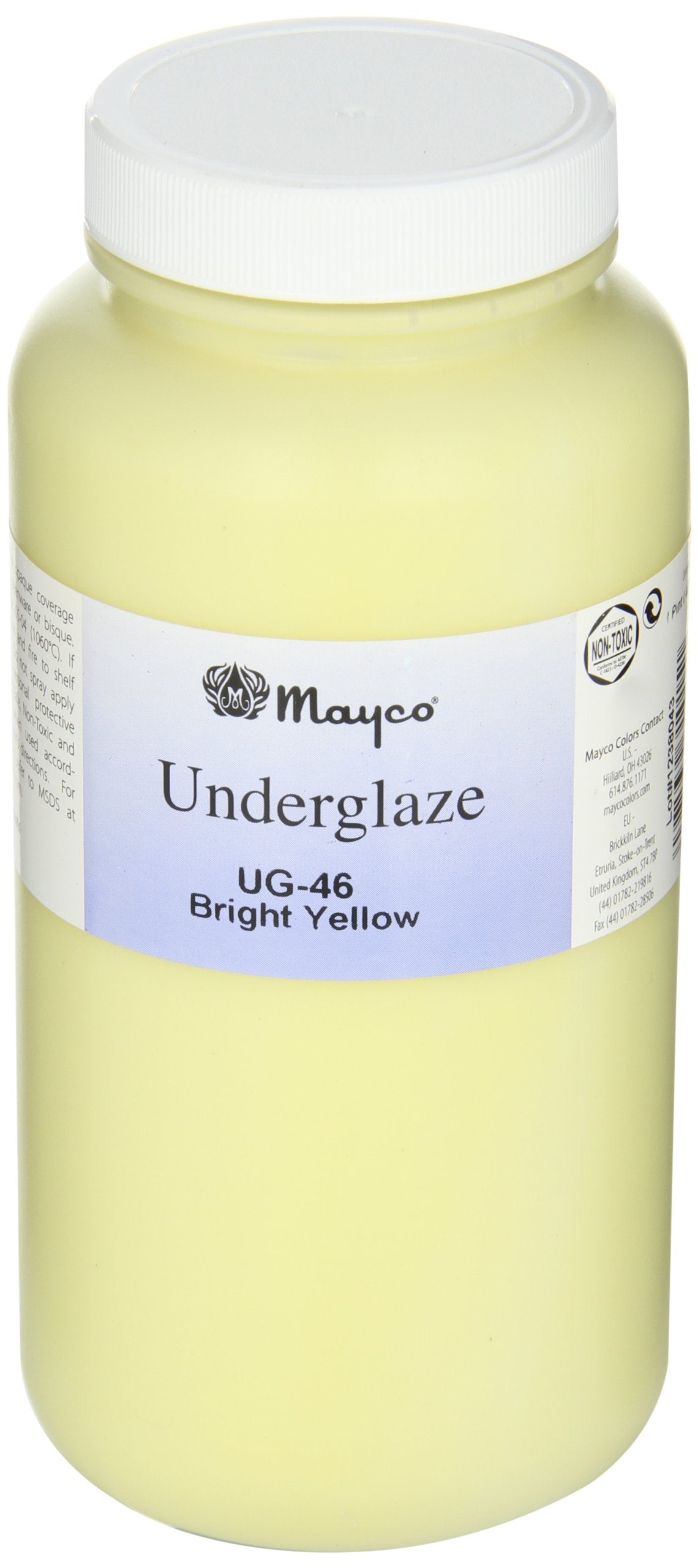 Sax True Flow Underglaze, Bright Yellow, 1 Pint