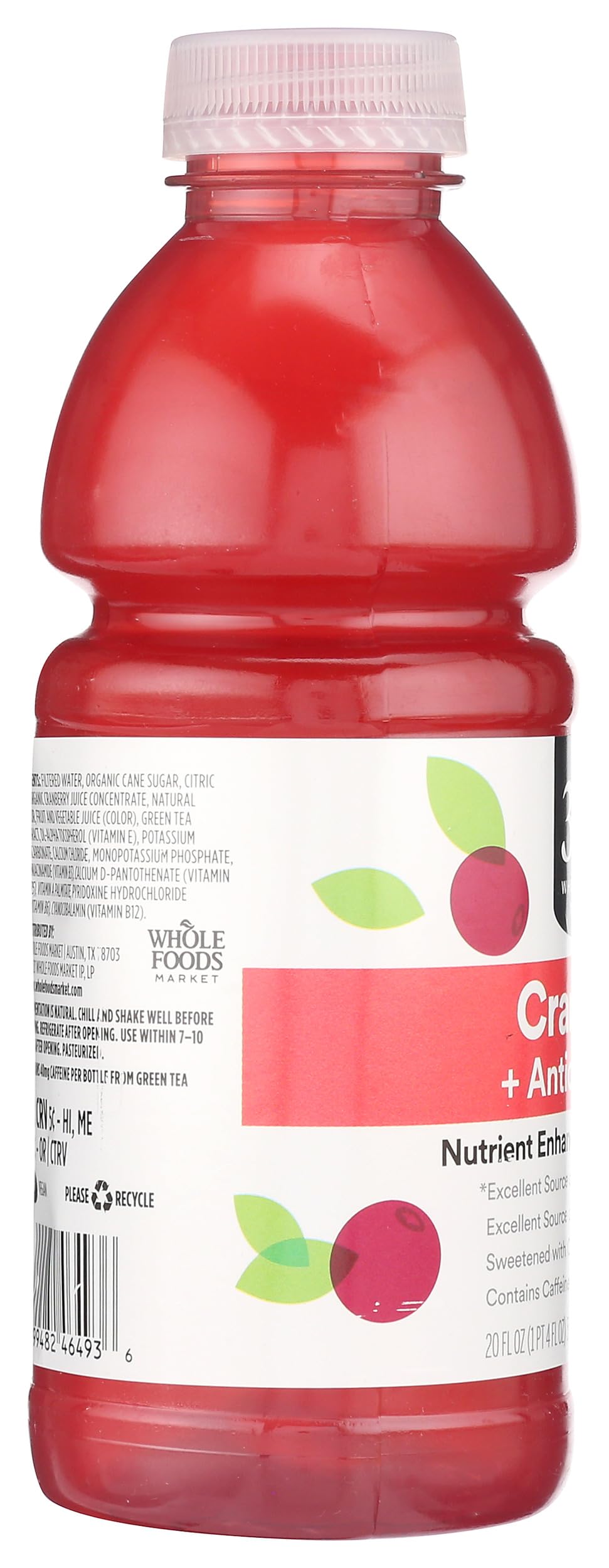 365 By Whole Foods Market, Water Nutrient Cranberry Antioxidants Vit A E, 20 Fl Oz