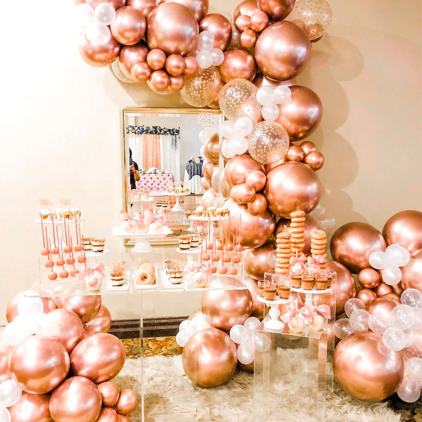 PartyWoo Balloons 50 pcs 12 inch Balloons for Graduation Wedding Baby Shower Gender Reveal Anniversary Graduation Birthday Party Decorations Copper-G132