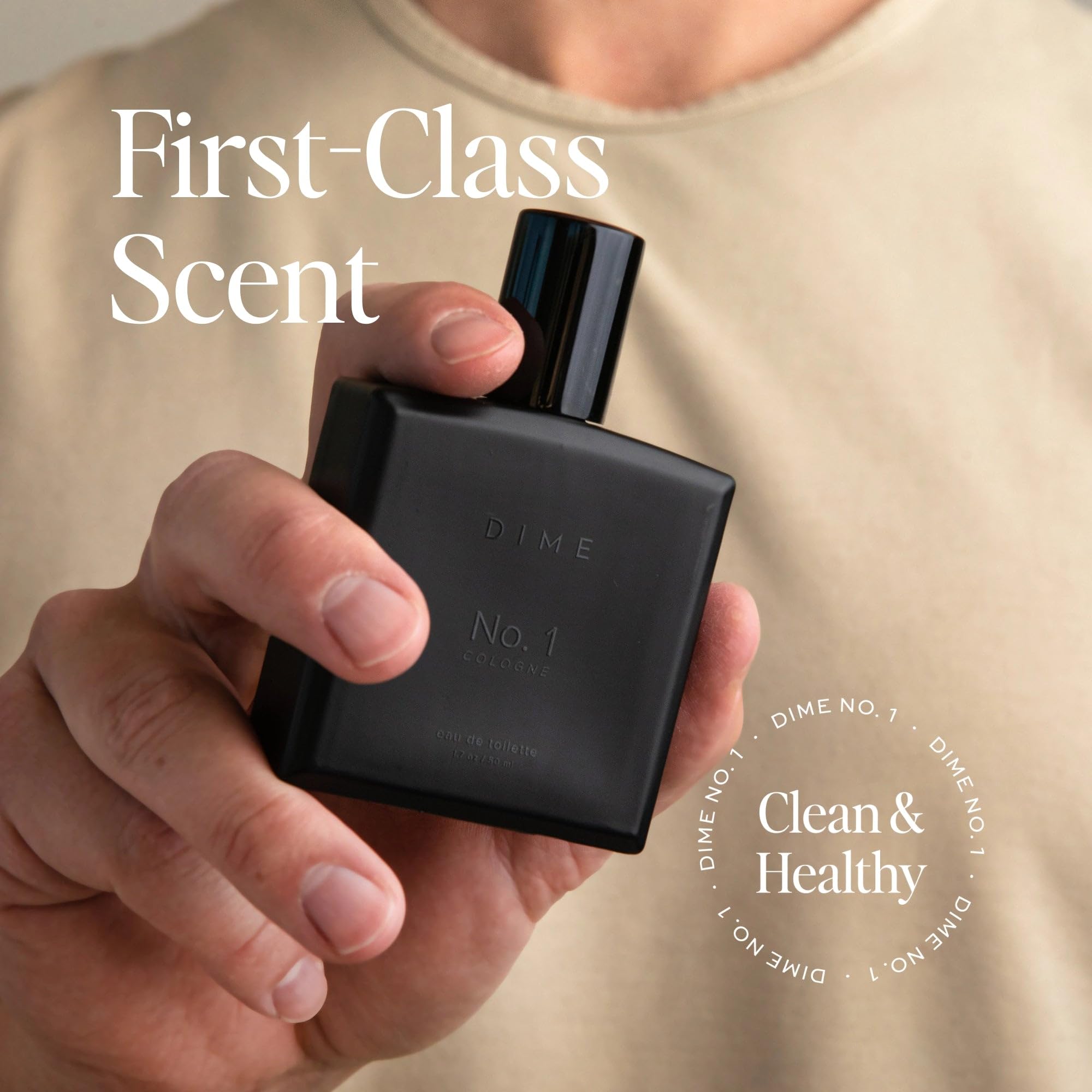 Dime No. 1 Cologne For Men, 1.7 oz / 50 ml - A Bold Blend of Sparkling Grapefruit, Dark Rhum, Amber Woods and Cardamom