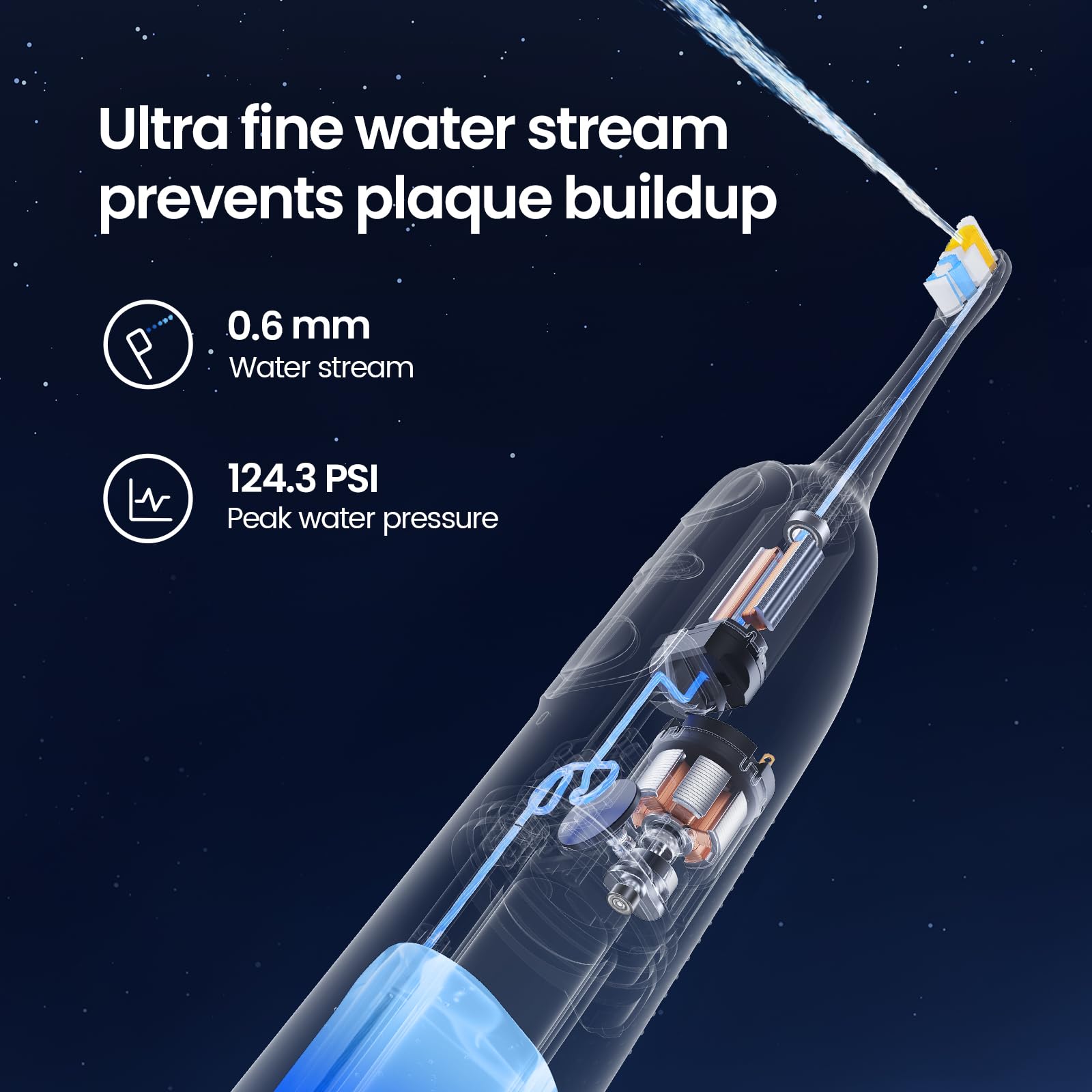 Soocas NEOS II - Electric Toothbrush with Water Flosser, Sonic Electric Toothbrush for Adults, Water Flosser for Teeth, Portable Cordless Flossing Toothbrush, 100% Plaque Removal, Dark Violet