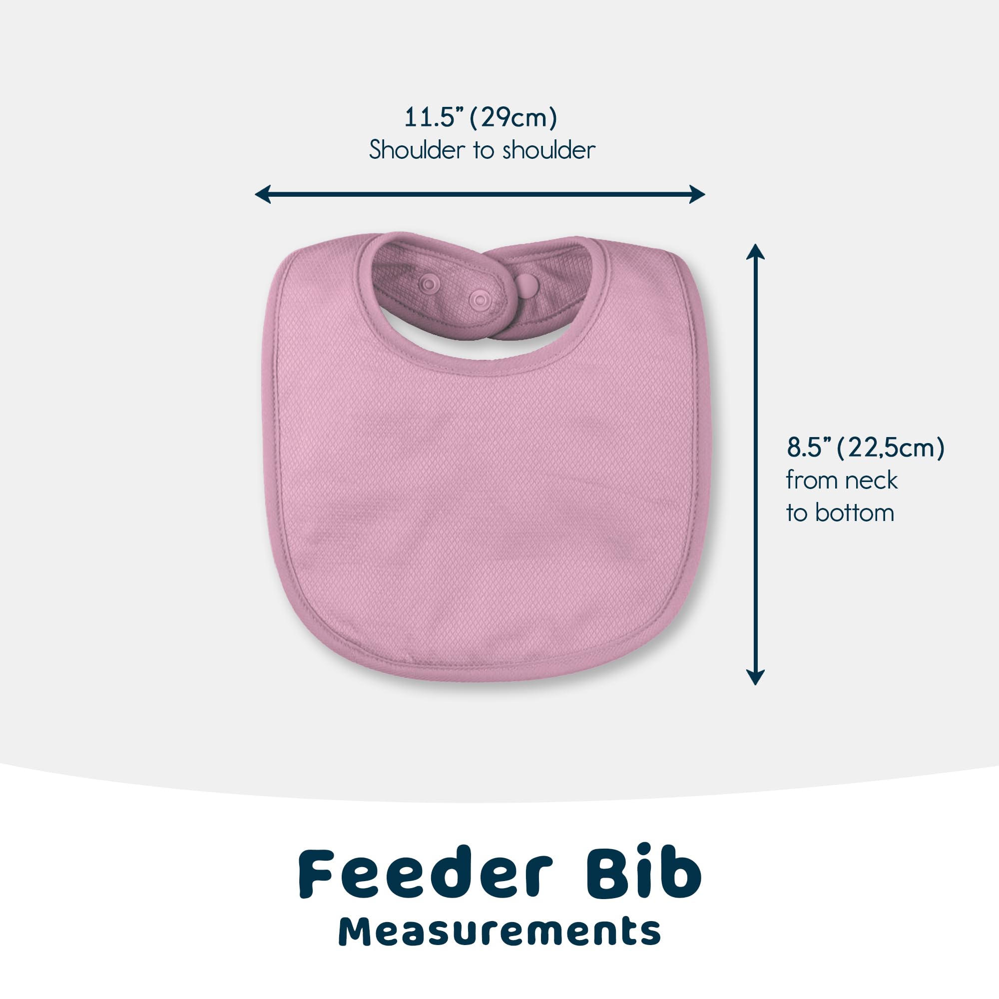 Tiny Twinkle Baby Feeding Bibs 8 Pack - Waterproof and Absorbent Infant Drool and Feeding Baby Bibs (Girl Set 8-Pack)