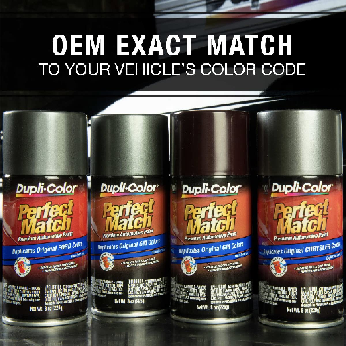 Dupli-Color EBTY15667 Perfect Match Automotive Spray Paint – Toyota Black Metallic, 1G8,204,202 – 8 oz. Aerosol Can