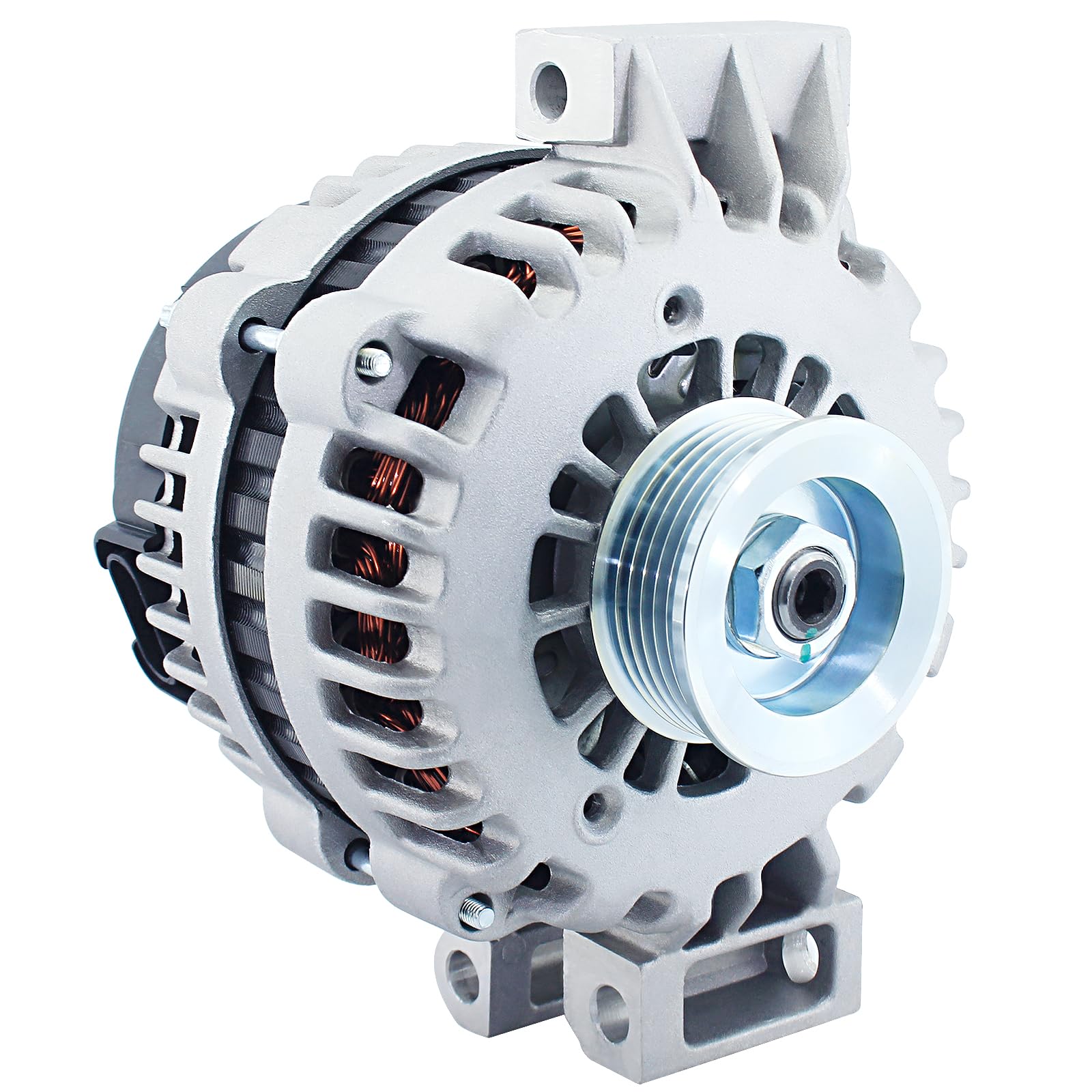 Alternator Replacement New 150Amp 4.2L for 2002-2005 GMC Envoy, 04-05 Envoy XL XUV, 02-05 Chevrolet Trailblazer, 04-05 Buick Rainier, 02-04 Oldmobile Bravada, ADR0307 400-12179 10464468 15062413