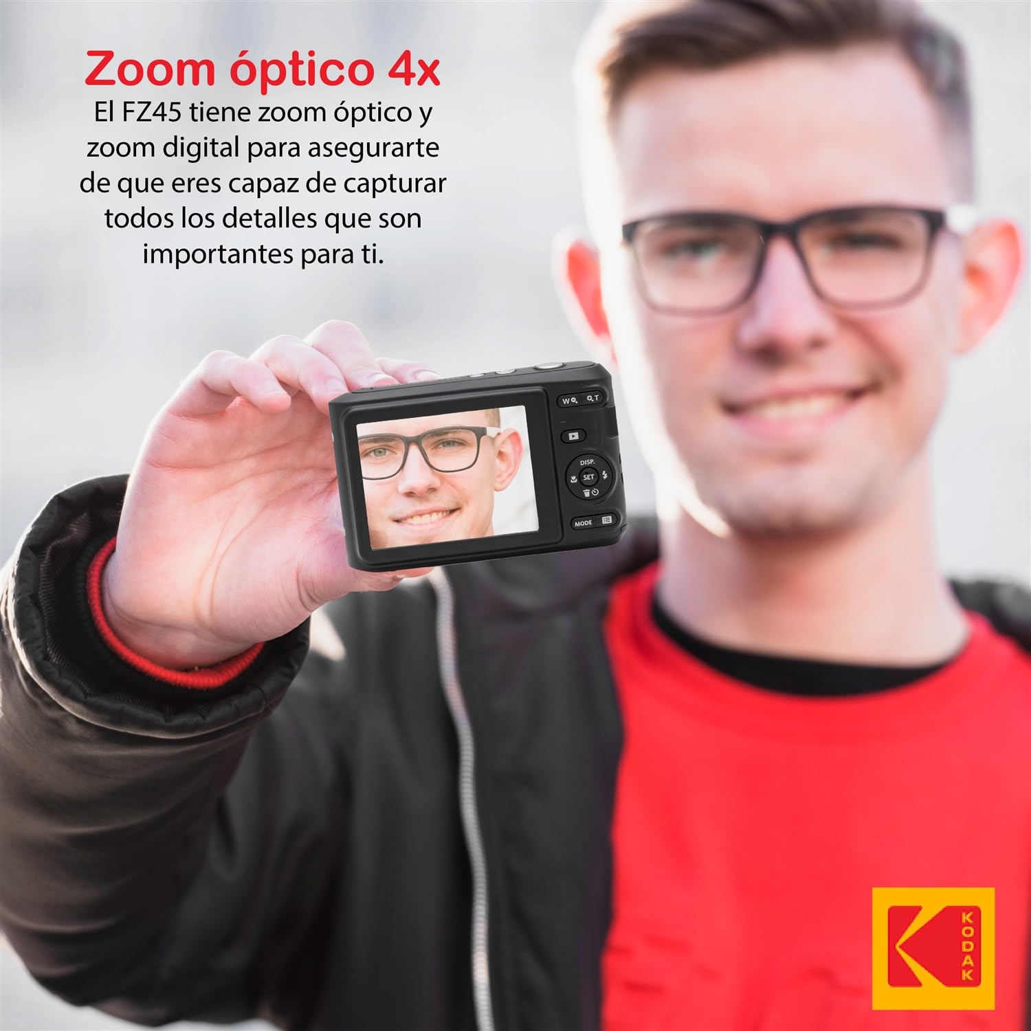 Kodak PIXPRO FZ45 Digital Camera, 32GB Memory Card, Point and Shoot Camera Case, Extendable Monopod, Lens Cleaning Pen, LCD Screen Protectors, Table Top Tripod – Ultimate Bundle (Black)