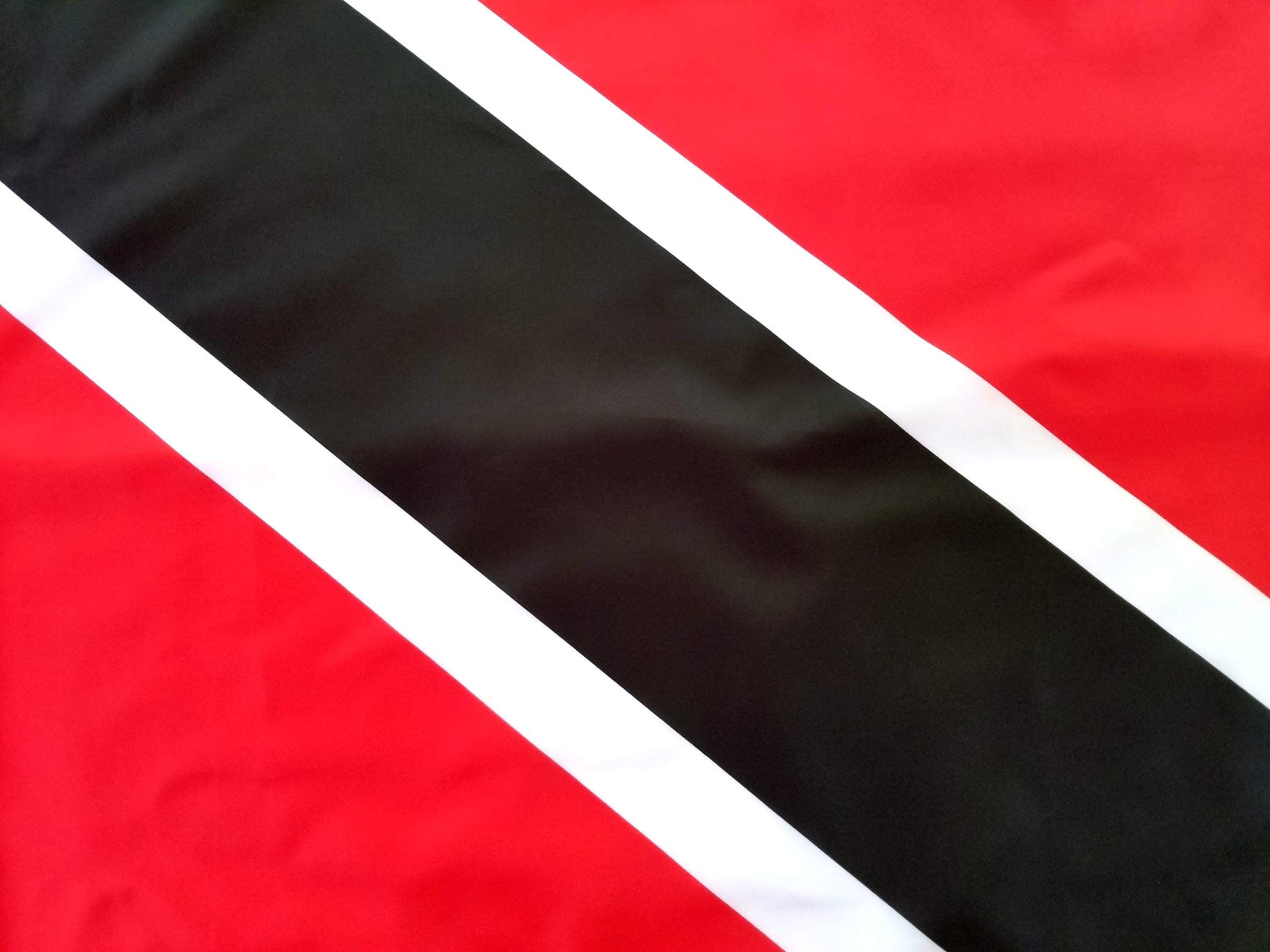 3x5 Trinidad and Tobago Flag with 100% Polyester Fabric, Double Stitched Edges, and Two Brass Grommets, 3x5 Flag of Trinidad and Tobago