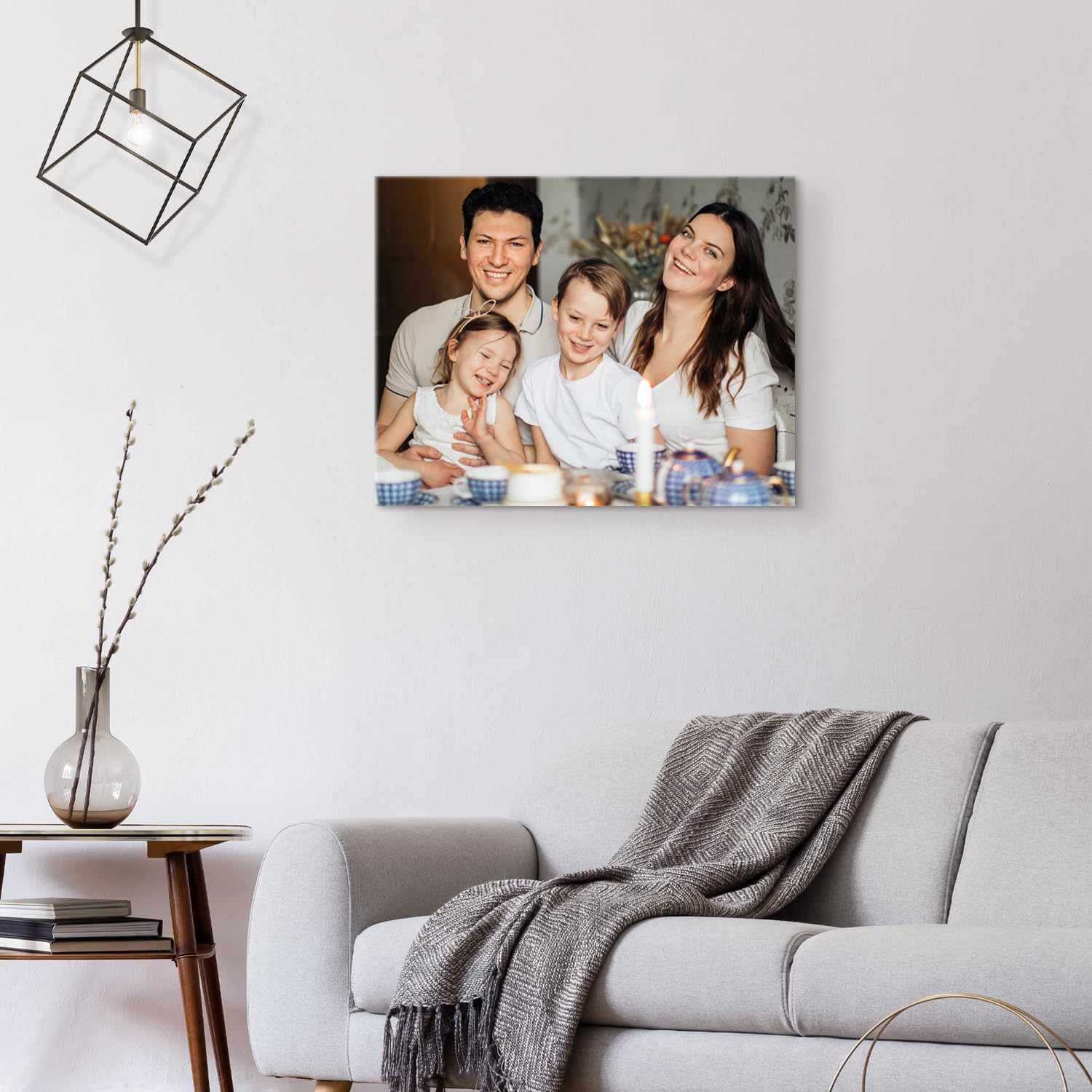 Custom Canvas Prints with Your Photos,Customized Poster Prints,Personalized Canvas Pictures Wall Art,Halloween and Christmas Gifts for Family and Friends (14''W X 11''H)