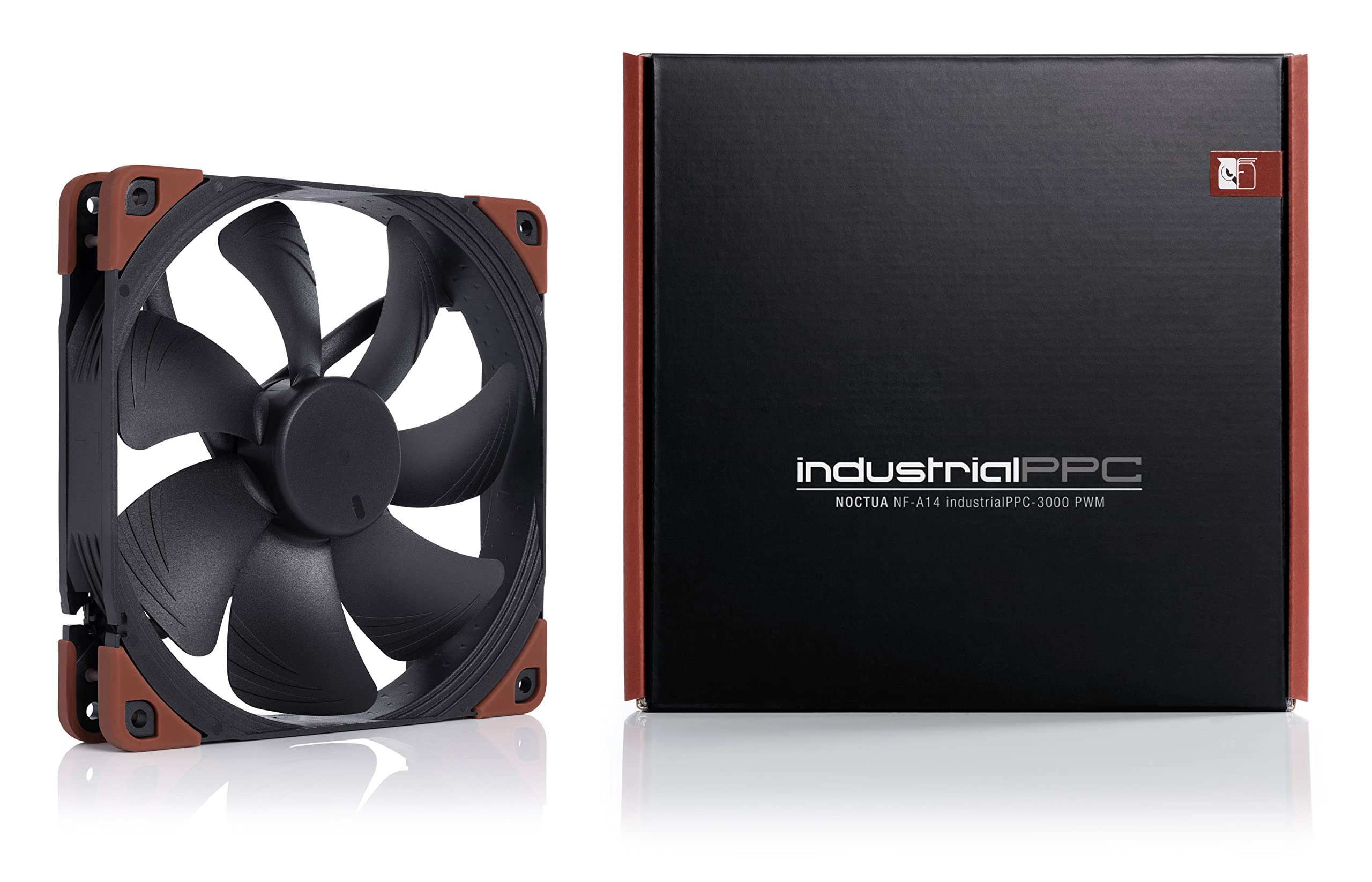 Noctua NF-A14 iPPC-3000 PWM, Heavy Duty Cooling Fan, 4-Pin, 3000 RPM (140mm, Black)