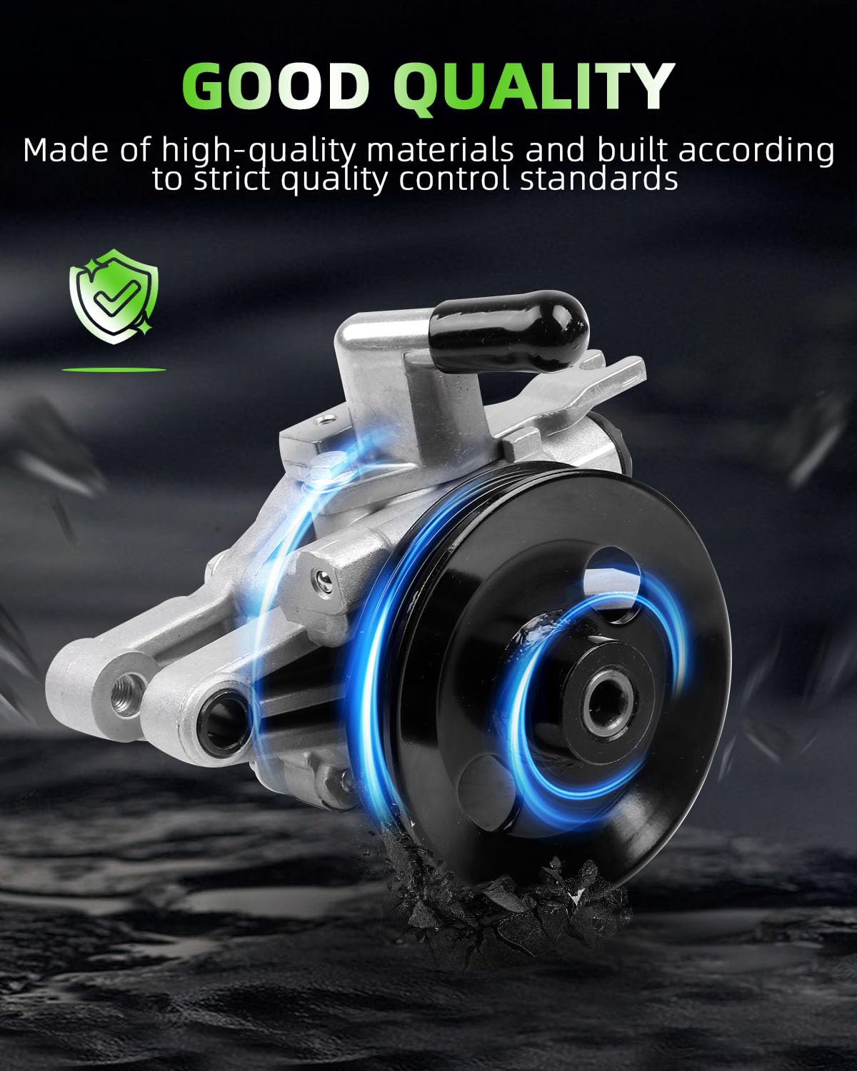 SCITOO Power Steering Pump Compatible for 2005-2009 for Hyundai Tucson,2004-2009 for Kia Spectra,2005-2009 for Kia Spectra5,21-5440,Power Steering Pump Kit