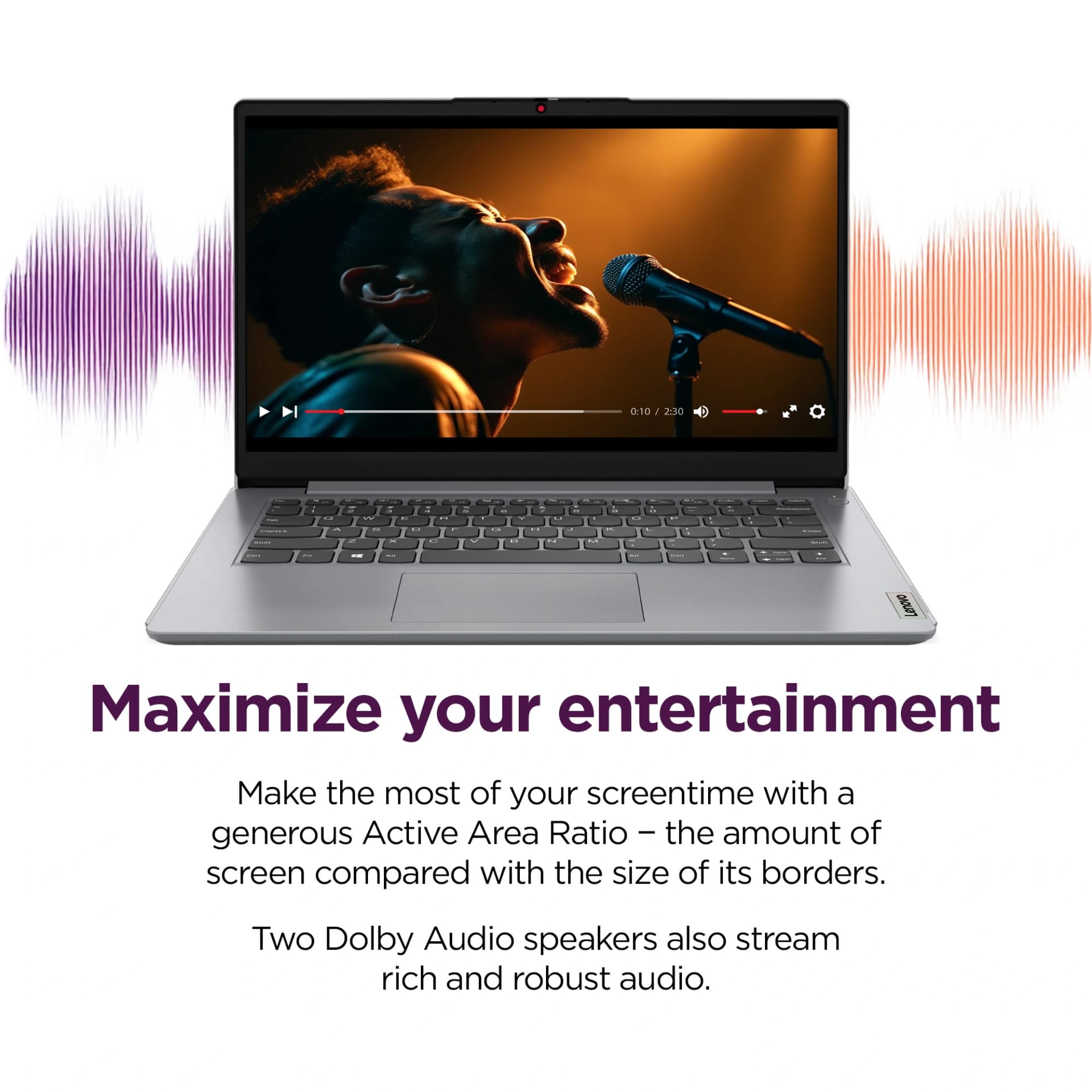 Lenovo IdeaPad 1i Laptop with Office 365 Home and Business • 12GB RAM • 1TB Cloud Storage and 256GB SSD • Intel Core • 14 Anti-Glare Screen • WiFi-6 • 11HR Battery • Windows 11 no Mouse