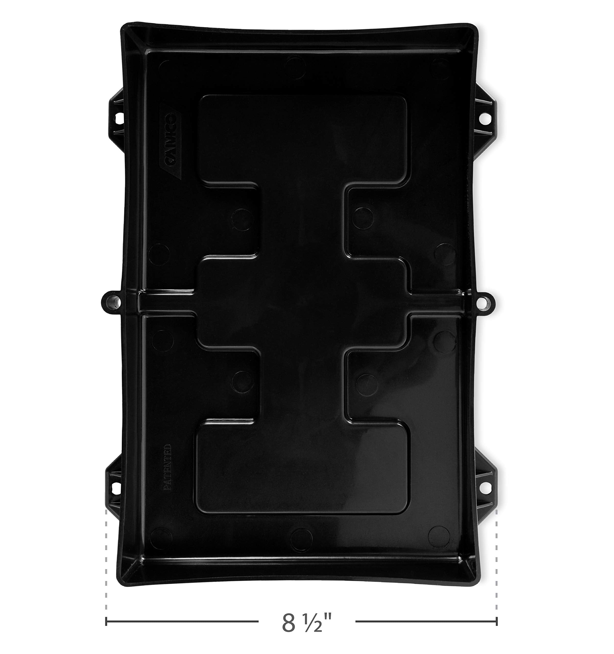 Camco Camper/RV Standard Battery Hold-Down Tray | Holds 24/24M Automotive Batteries | Fits Batteries Up to 11 1/8" L x 6 ¾" W x 8" H (55394)
