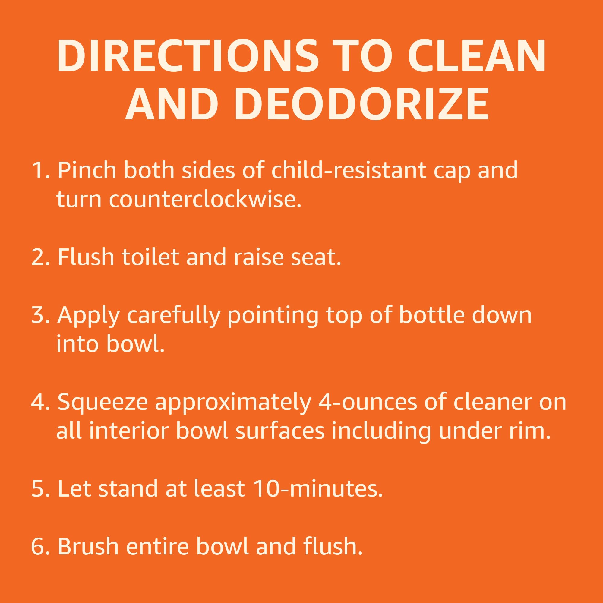 Amazon Basics Toilet Bowl Cleaner Cling Action Formula with Bleach, Fresh Scent, 24 Fl Oz, Pack of 1