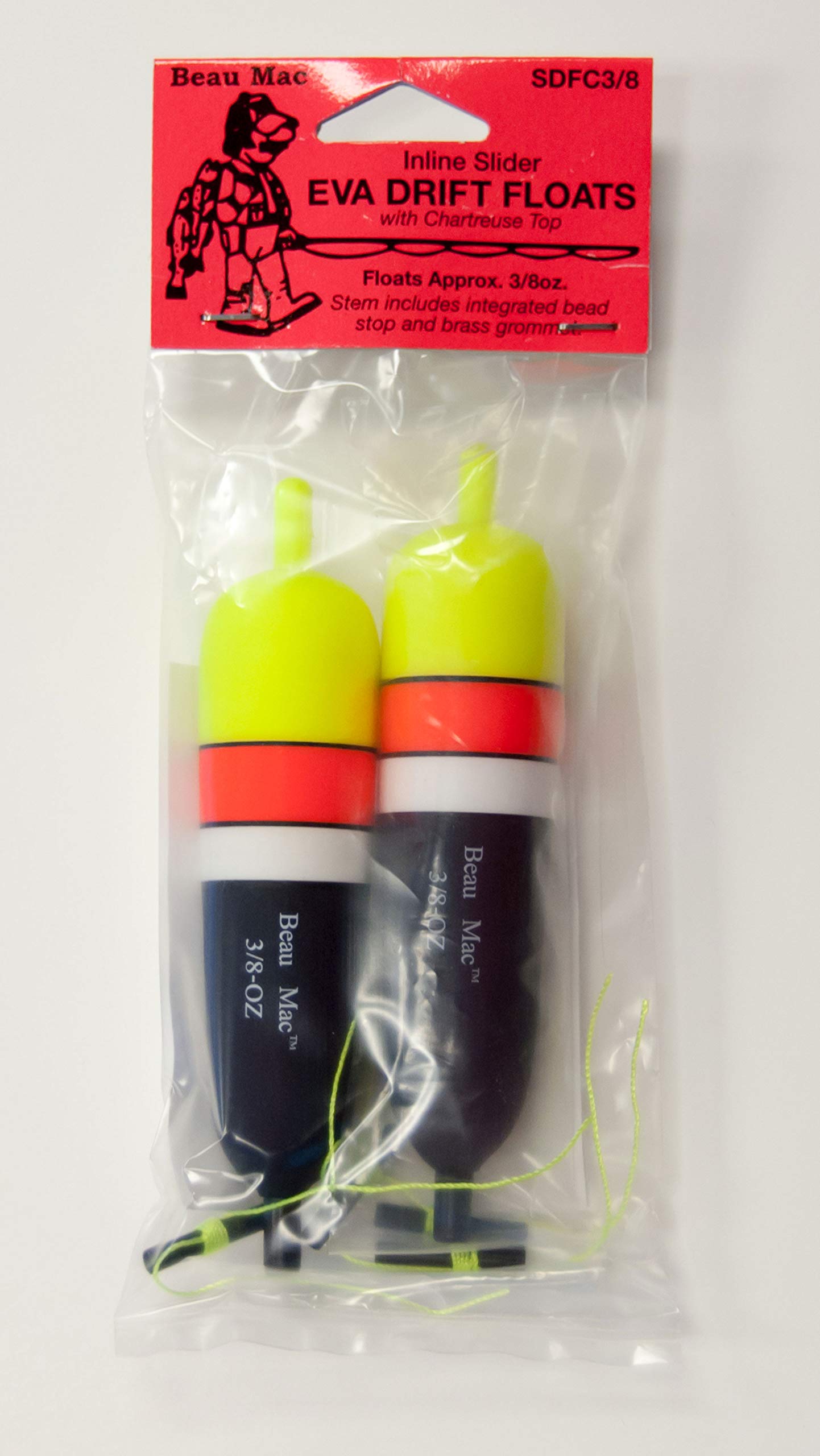 Beau Mac EVA Inline Slip Floats - 3/8oz (SDFC3/8)