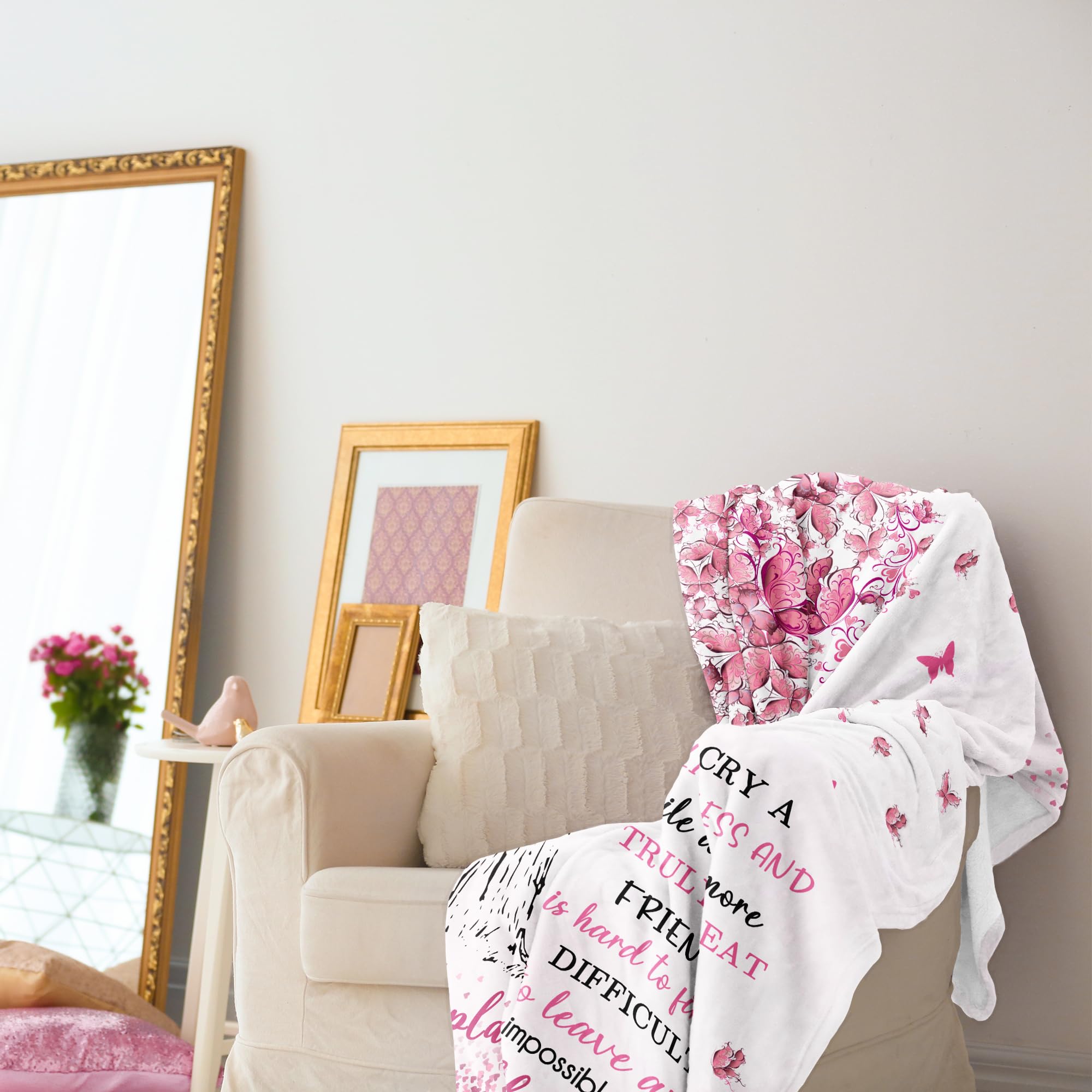 Jamfind Best Friend Birthday Gifts, Gifts for Best Friend Women, Bestie Gifts Blanket 60"x 50", BFF Gifts, Soul Sister Graduation Gifts Ideas for Women, Friendship Unique Gifts, My Best Friend Blanket