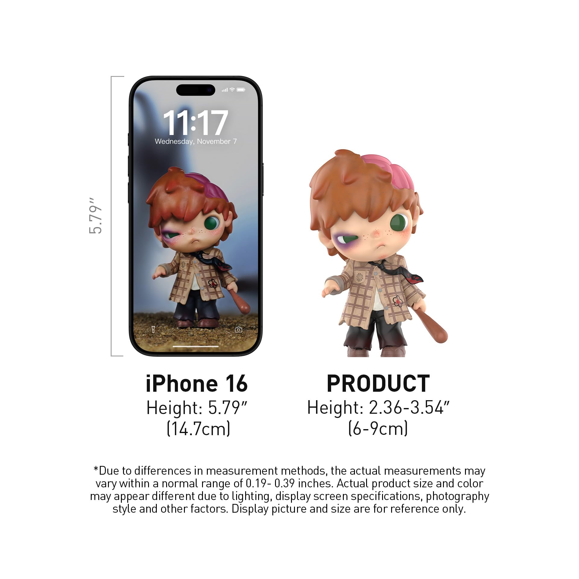 POP MART Hirono Monsters' Carnival Series Blind Box Figures, Collectible Toys Home Decorations, Holiday Birthday Gifts for Girls and Boys, Single Box