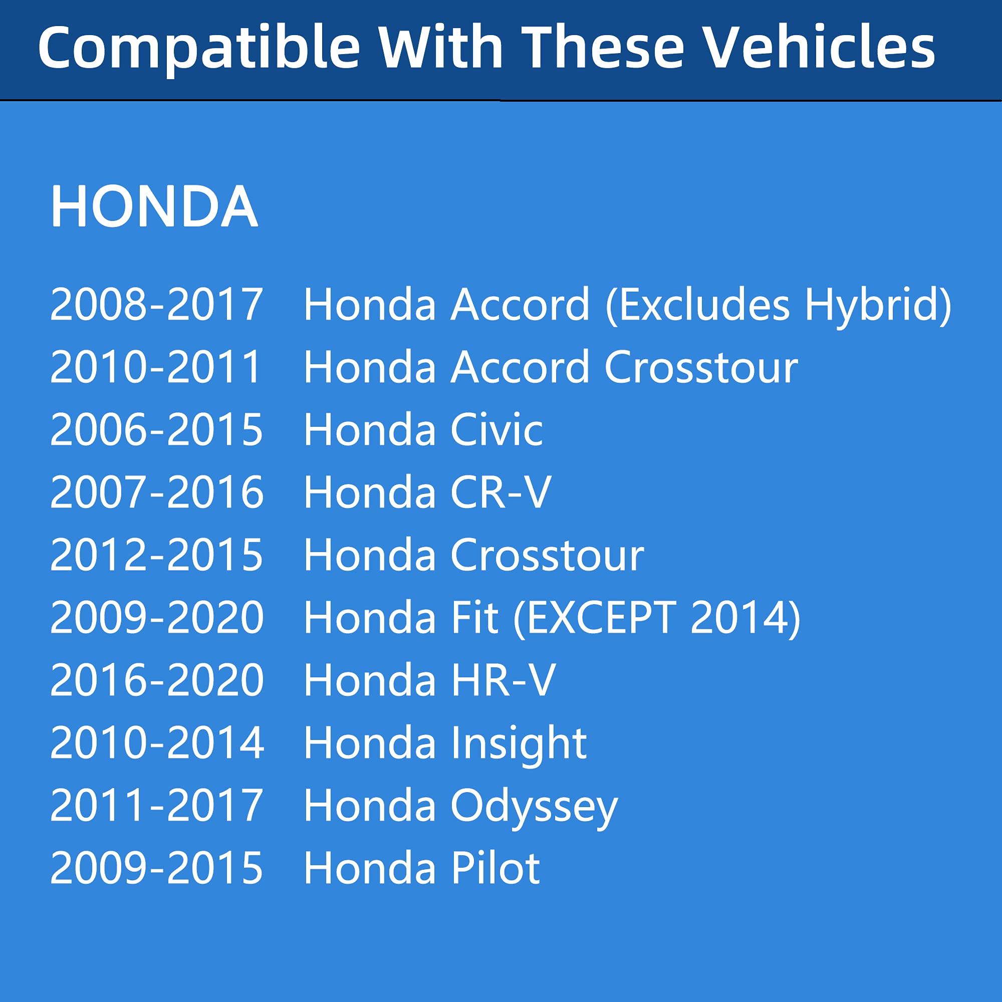 Gas Cap, Fuel Cap For Honda Civic, Accord, Pilot, CRV/CR-V, Crosstour, Fit, Odyssey, Insight, HRV/HR-V, Replaces 17670-T3W-A01,2007,2008,2009,2010,2011,2012,2013,2014,2015,2016,2017,2018,2019,2020