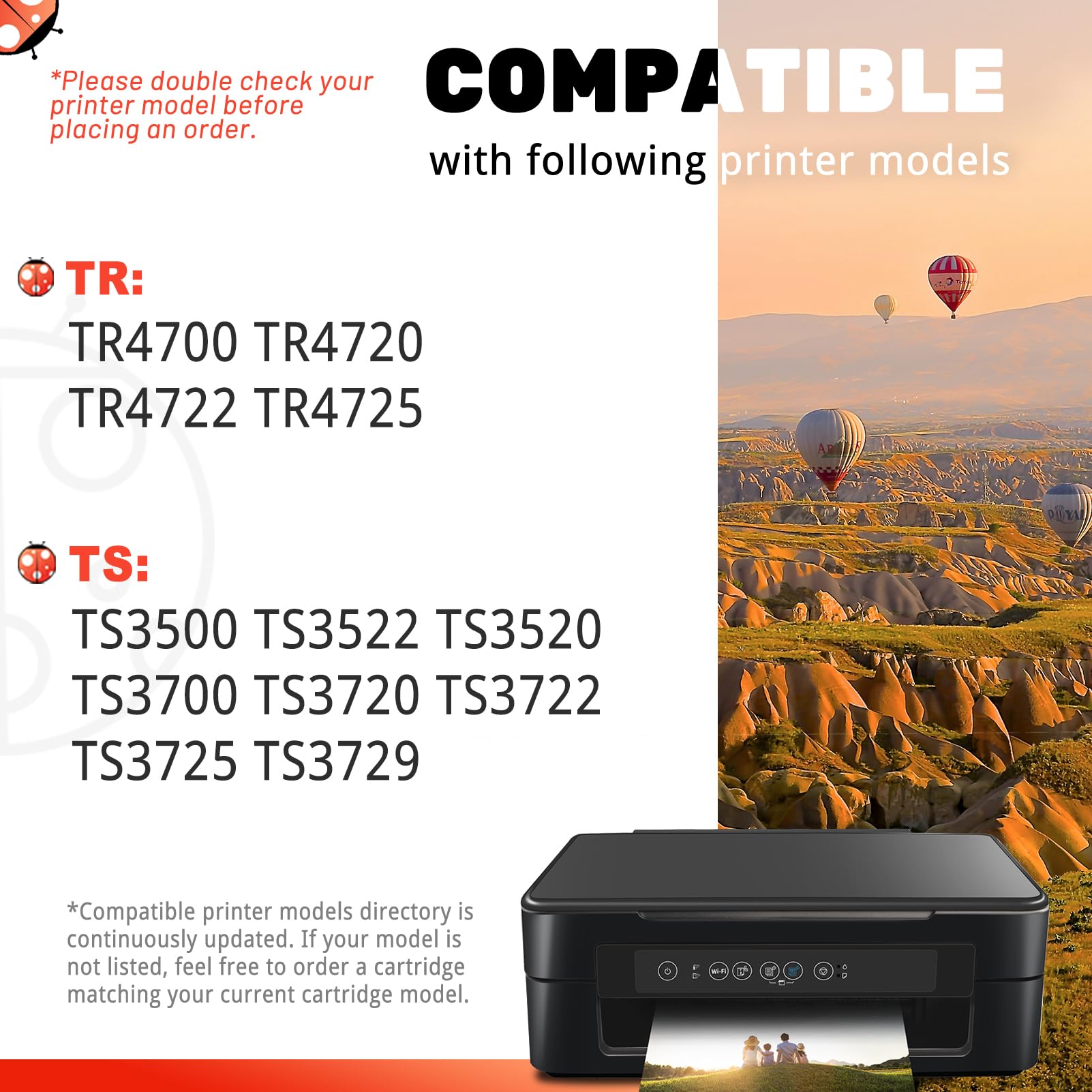 COCCINK PG-275 CL-276 275XL 276XL for Canon ts3722 Ink Cartridges Pixma TS3700 TS3720 TR4720 TR4722 TR4700 TR4725 TS3522 TS3520 TS3500 Printer Remanufactured for Cannon 275 276 XL (1 Black 1 Color)