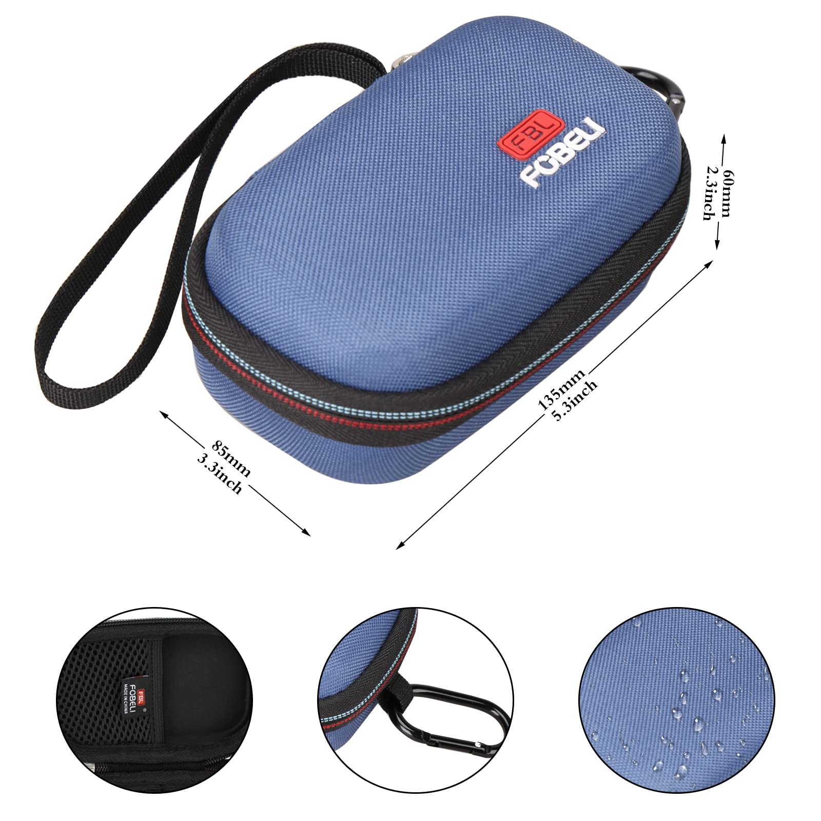 FBLFOBELI Hard Carrying Case for Bosch GLM165-25G Green-Beam 165 Ft. Laser Measure, Shockproof Travel Bag (Case Only)