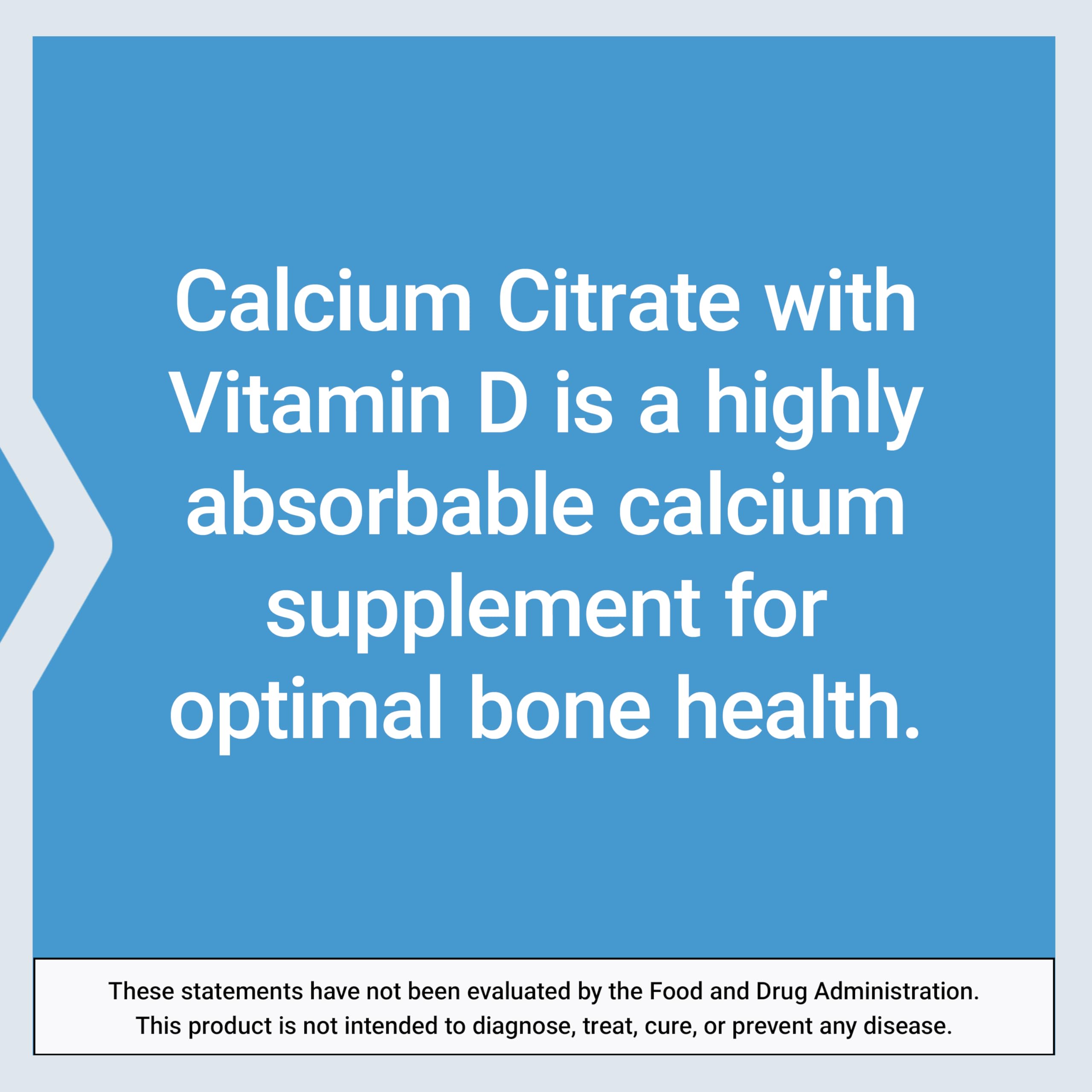 Life Extension Calcium Citrate with Vitamin D, Super-absorbable Calcium to Support Optimal Bone Health, Gluten-Free, Non-GMO, 200 Capsules