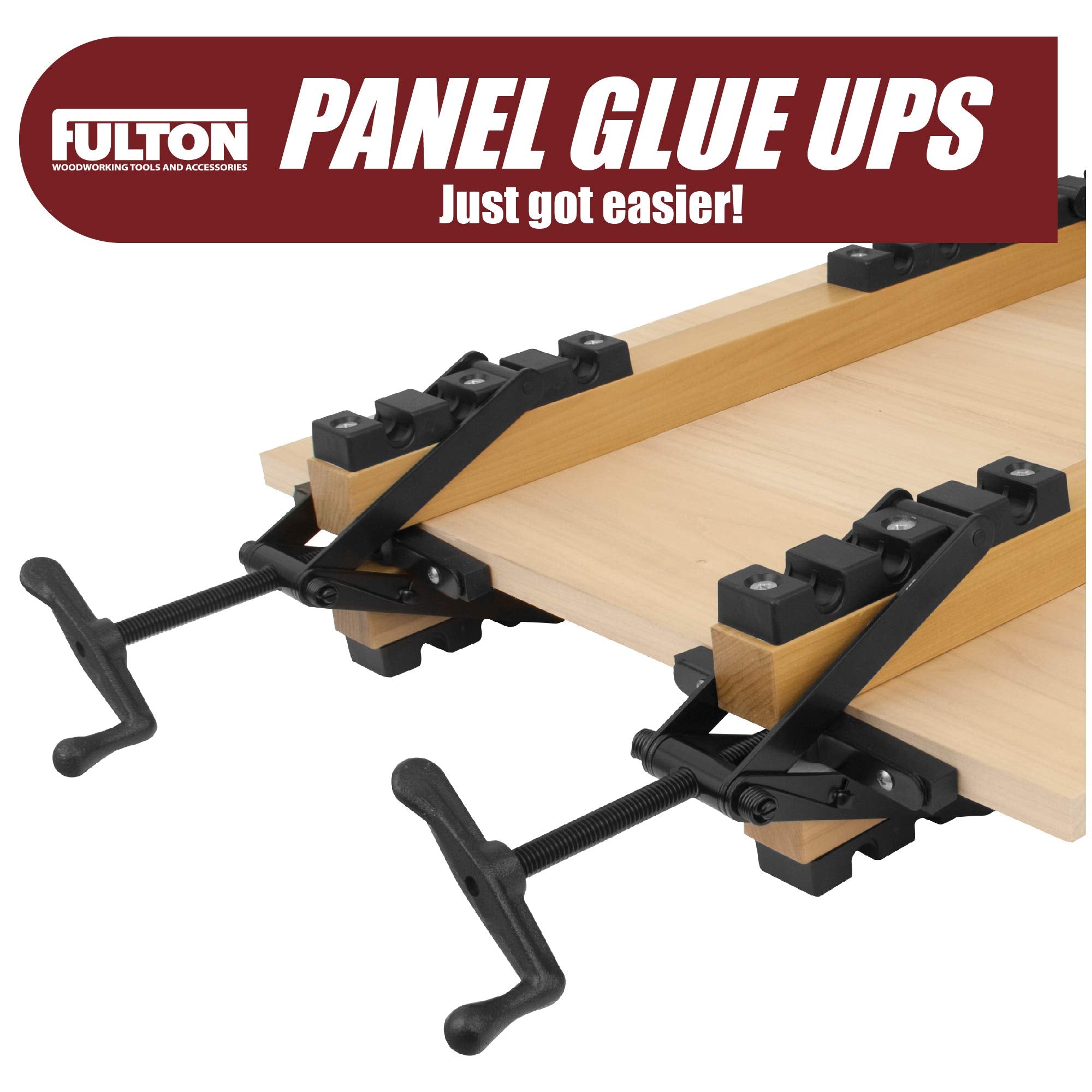 Peachtree Woodworking Supply 2 Pack of 4 Way Pressure Clamps for Clamping Panels From All Four Directions. For Woodworkers, Cabinet and Furniture Makers (2 four way pressure clamps)