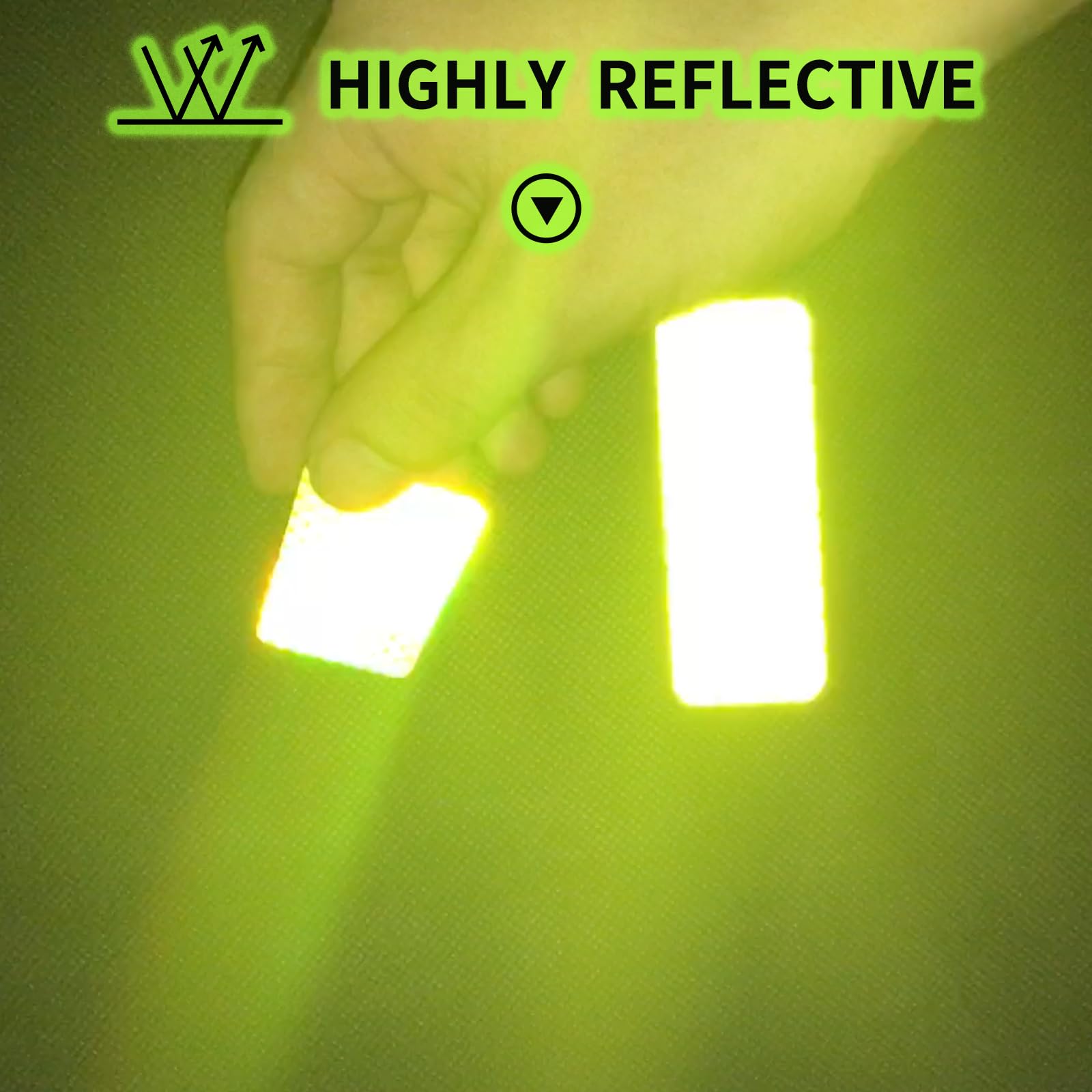 PHIXBEAR Reflective Stickers Made of 3M DG3,Super Reflection, Safety Reflective Tape for Car Trailer Truck Bike Motorcycle, 20 Pcs Fluorescent Yellow-Green Outdoor Waterproof 3.15" X 1.18"