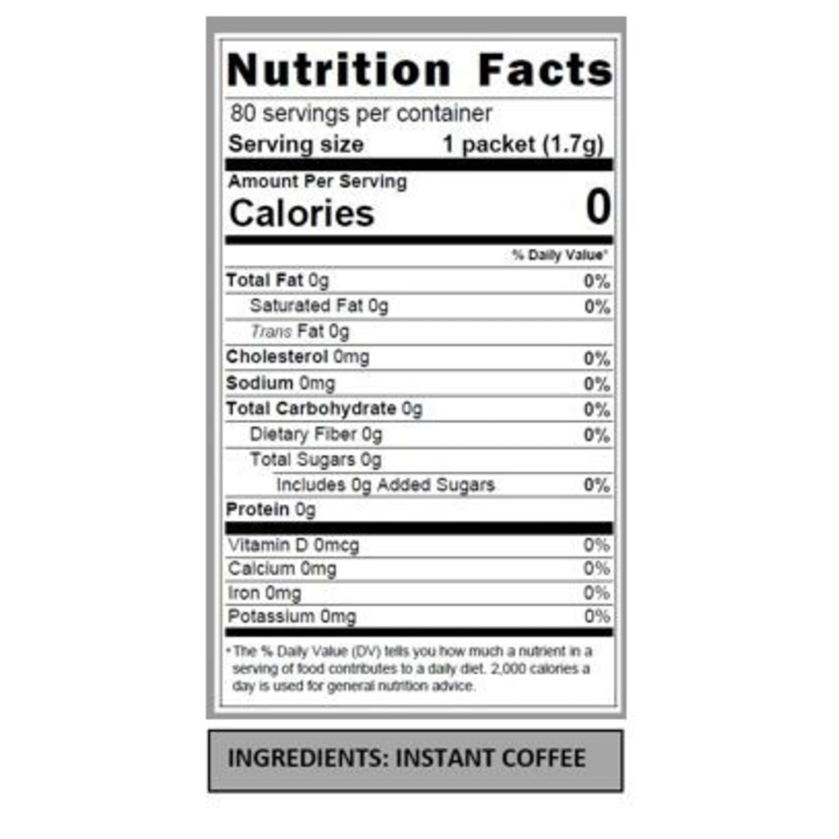Nescafe Instant Coffee Packets, Taster's Choice Light Roast, 1.7 g Singles (Pack of 80)