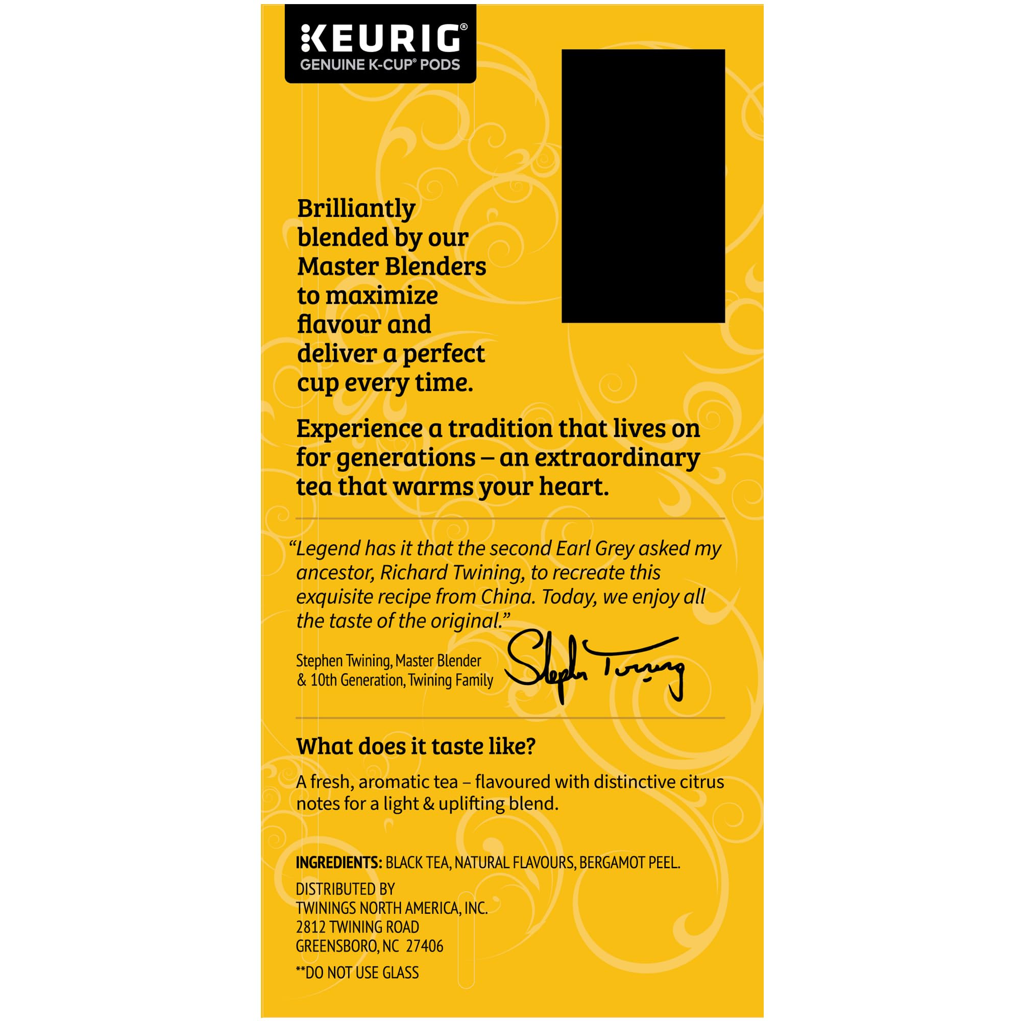 Twinings Earl Grey Black Tea K-Cup Pods for Keurig, 24 Count (Pack of 2), Flavoured with Citrus and Bergamot, Caffeinated, Enjoy Hot or Iced