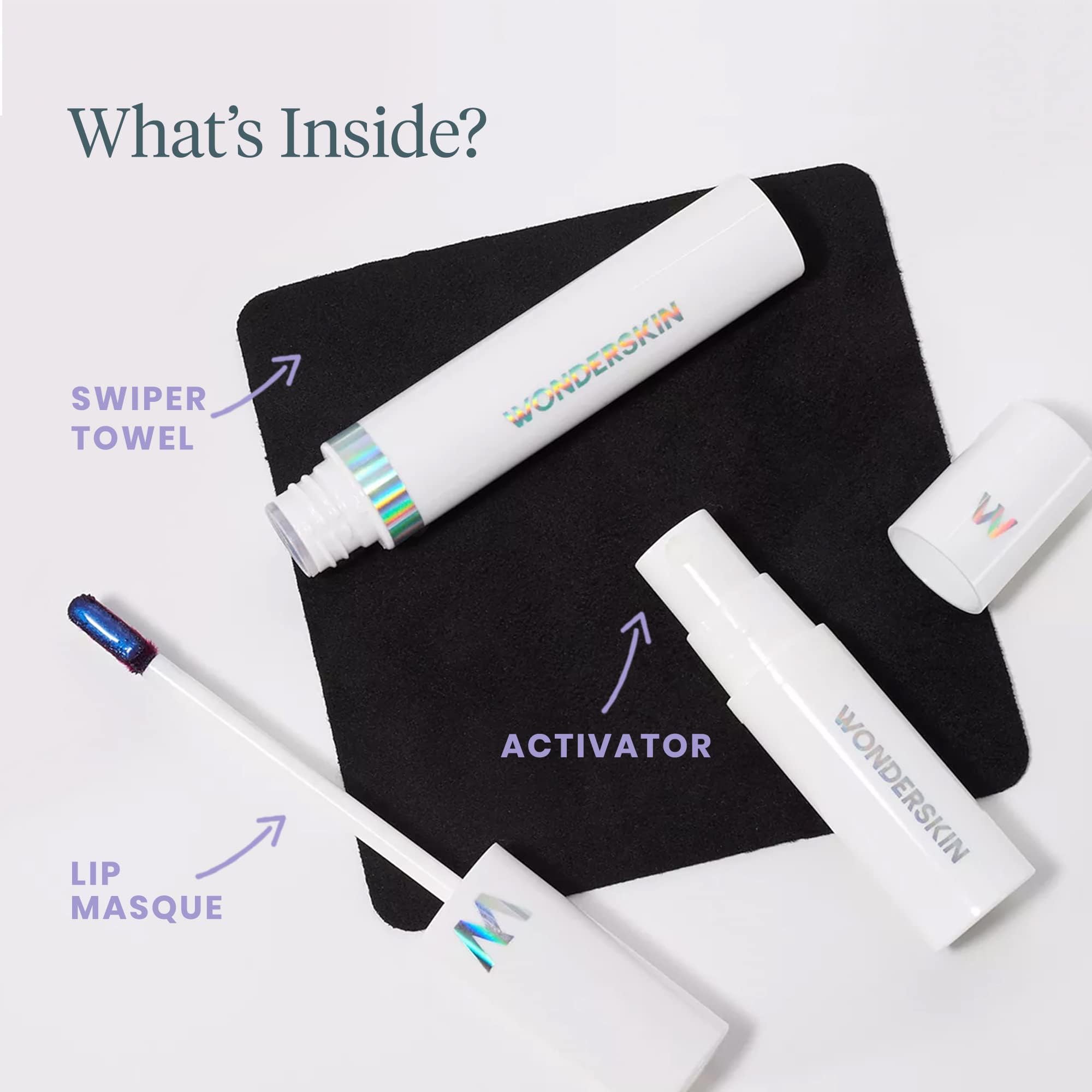 Wonderskin Wonder Blading Lip Stain Peel Off and Reveal Kit - Long Lasting, Waterproof Pink Lip Tint, Transfer Proof Natural Makeup Stain Kit (Charming)