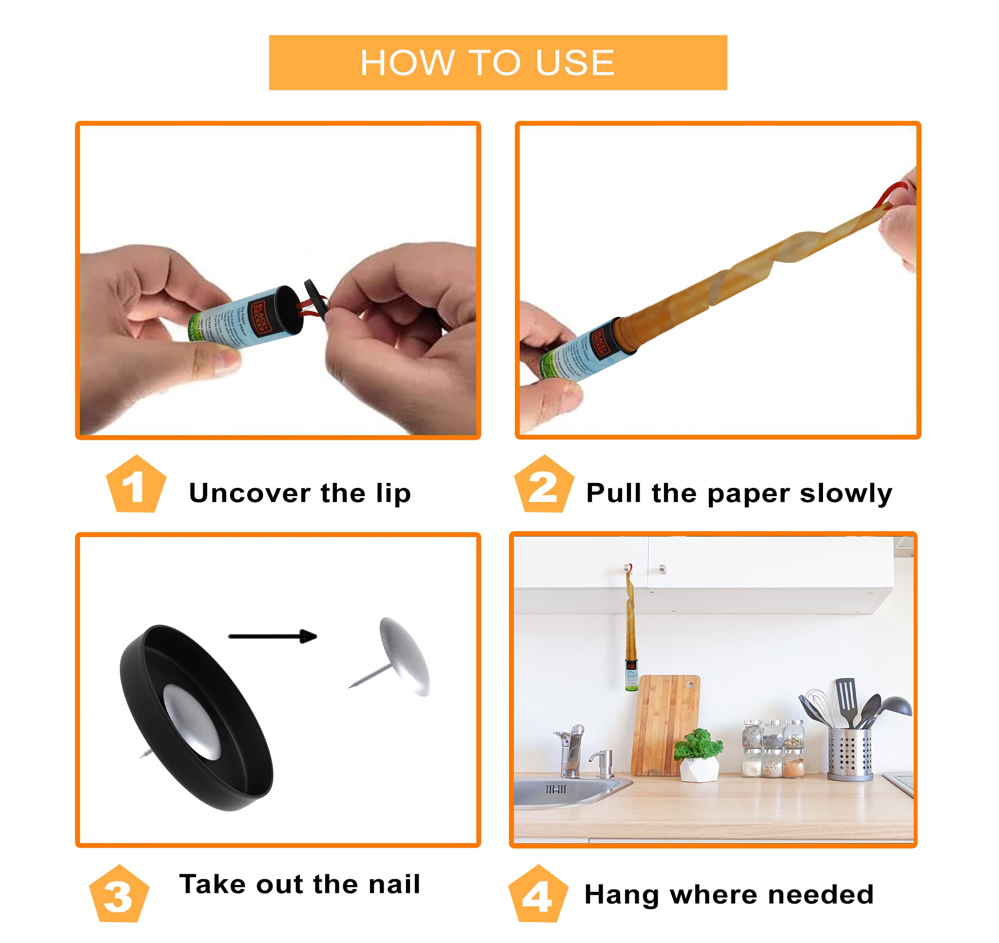 Fruit Fly Trap- Fly Trap-Gnat Trap- Gnat Killer Indoor-Fly Strips, Indoor and Outdoor, 20 Pack