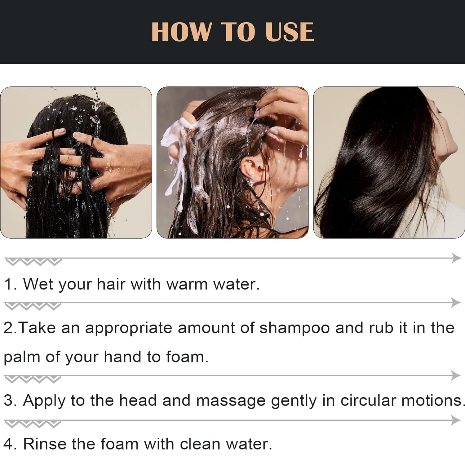 Root Activator Shampoo-Hair thickening shampoo-Suitable for men and women with hair loss and thinning hair-Natural formula makes hair smooth-100ml