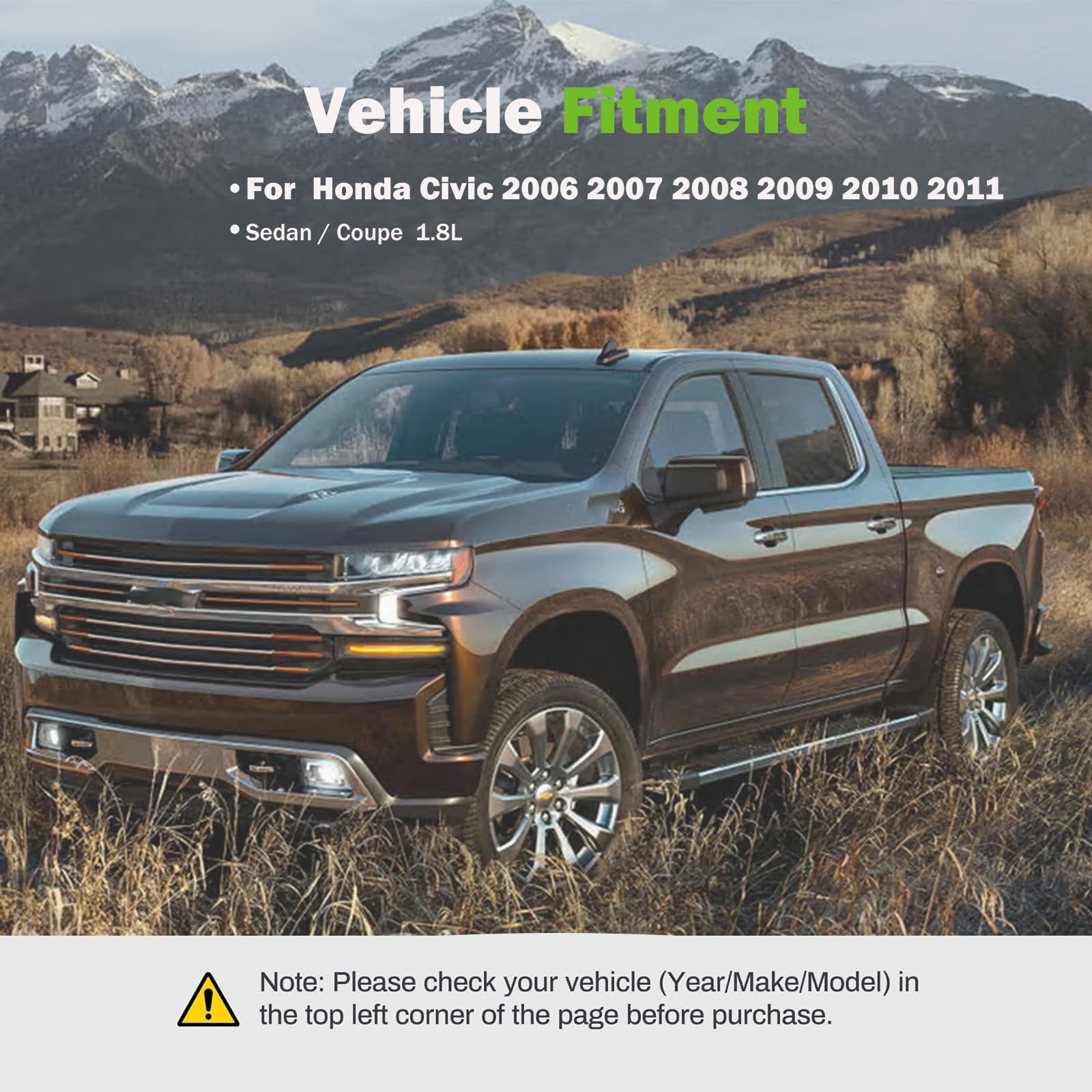 SCITOO 8pcs Front Suspension Kit - 2 Lower Control Arm And Ball Joint 2 Sway Bar Links Front 2 Outer 2 Inner Tie Rod End Links Fit For Honda Civic 2006 2007 2008 2009 2010 2011 Coupe Sedan 1.8L