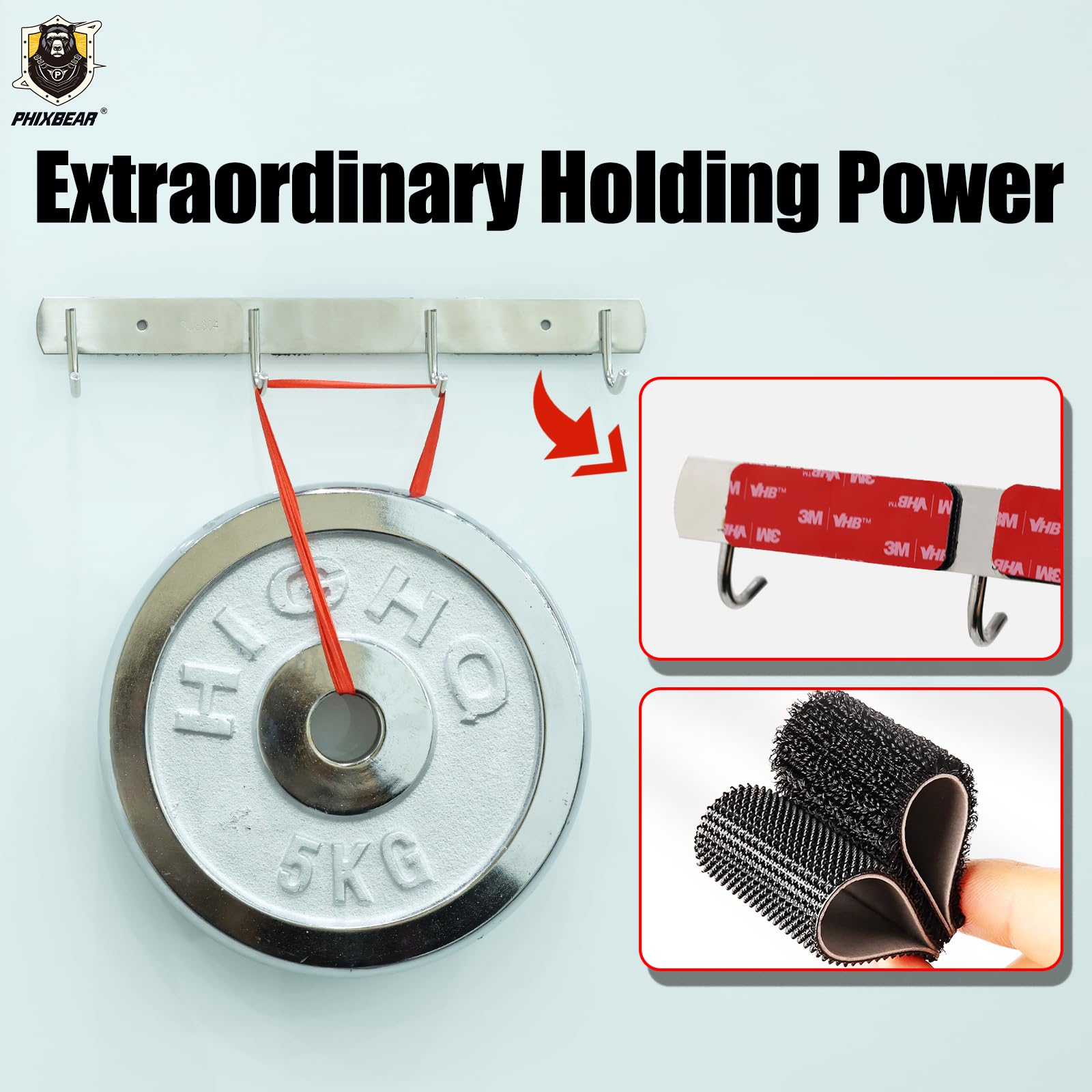 PHIXBEAR 24 Sets of Hook and Loop Tape Fasteners, Made of 3m Gpl060, No Residue, Heat and Cold Resistant, for Car Floor Mats, EZ Pass, Home, and Office, 1 X 2.75in