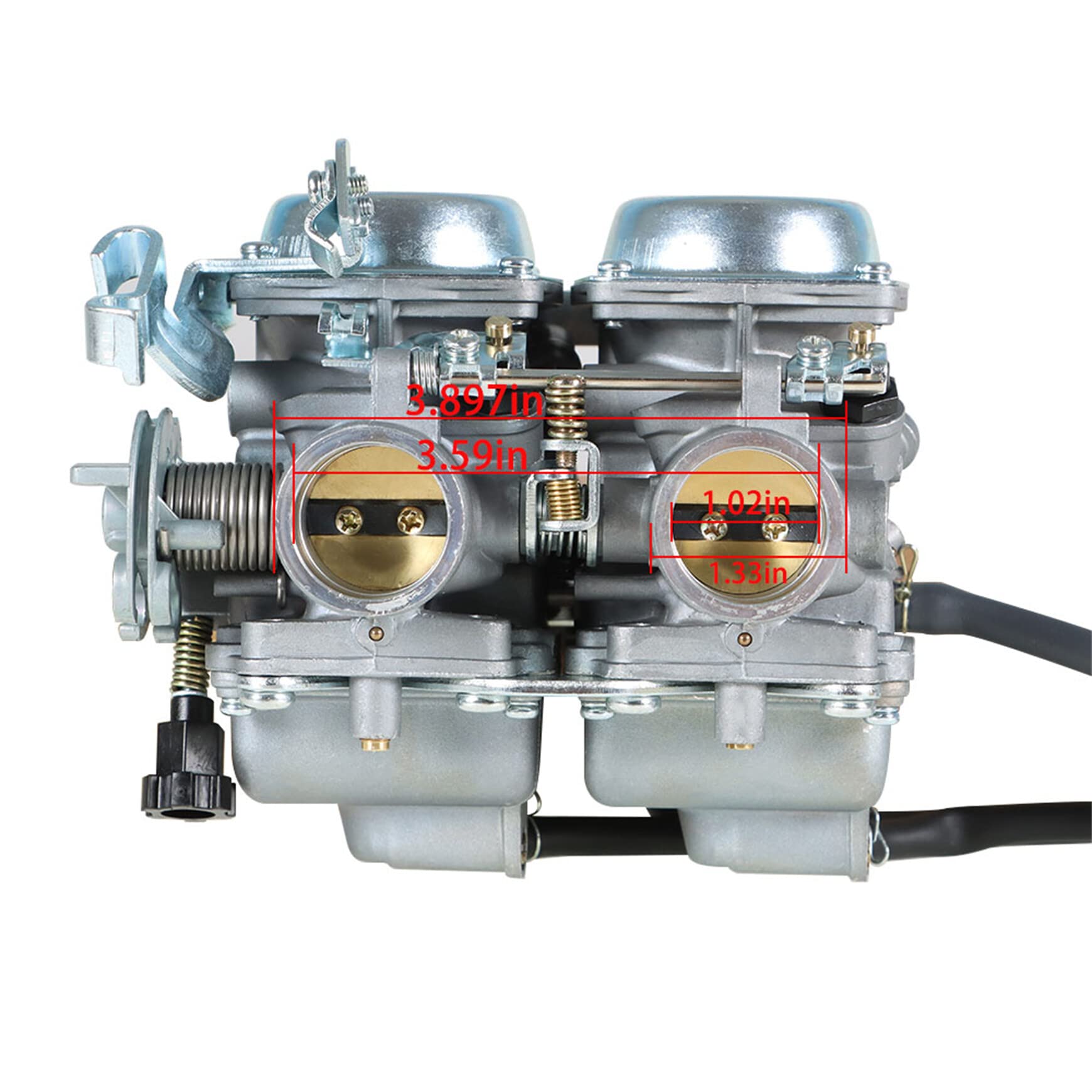 Silscvtt Carburetor Dual ASSY Set Chamber Replacement for Honda 250 CMX250C 1985-2014 CA250 1996-2010 CA CMX 250 C Motorcycle Carb