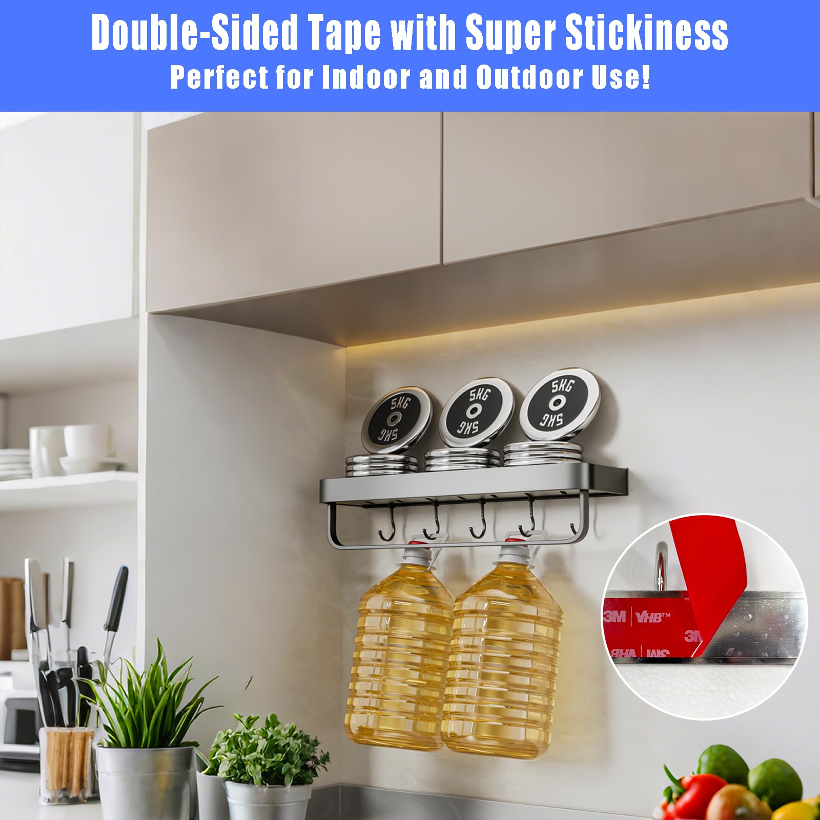 PHIXBEAR 0.79in Made of 3M VHB Heavy Duty Double Sided Mounting Tape - No Damage, Heat Resistant, Waterproof, Clear Nano Adhesive Tape 9.85FT