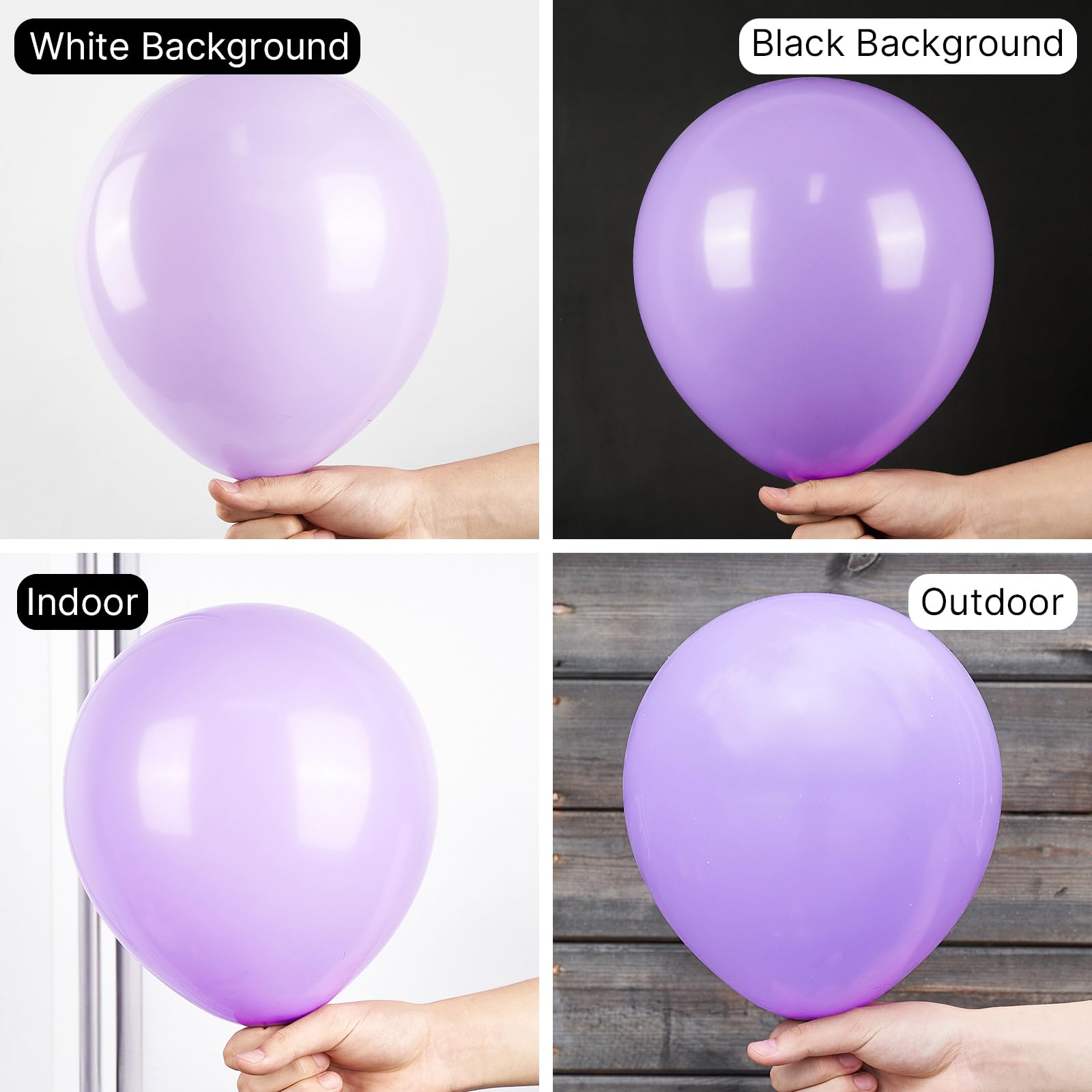 PartyWoo Pastel Purple Balloons 100 pcs 12 Inch Light Pastel Purple Lavender Lilac Latex Helium Balloons for Graduation Baby Shower Birthday Engagement Wedding Party Decorations Purple-Q10