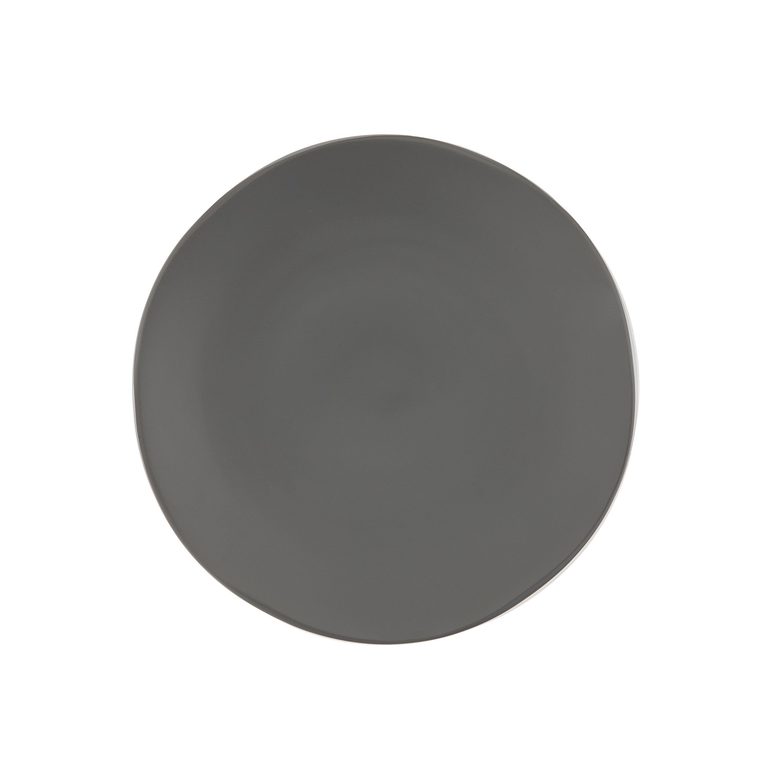 Fortessa Vitraluxe Dinnerware Heirloom Dinner Plate, 10.75-Inch, Set of 4, Charcoal